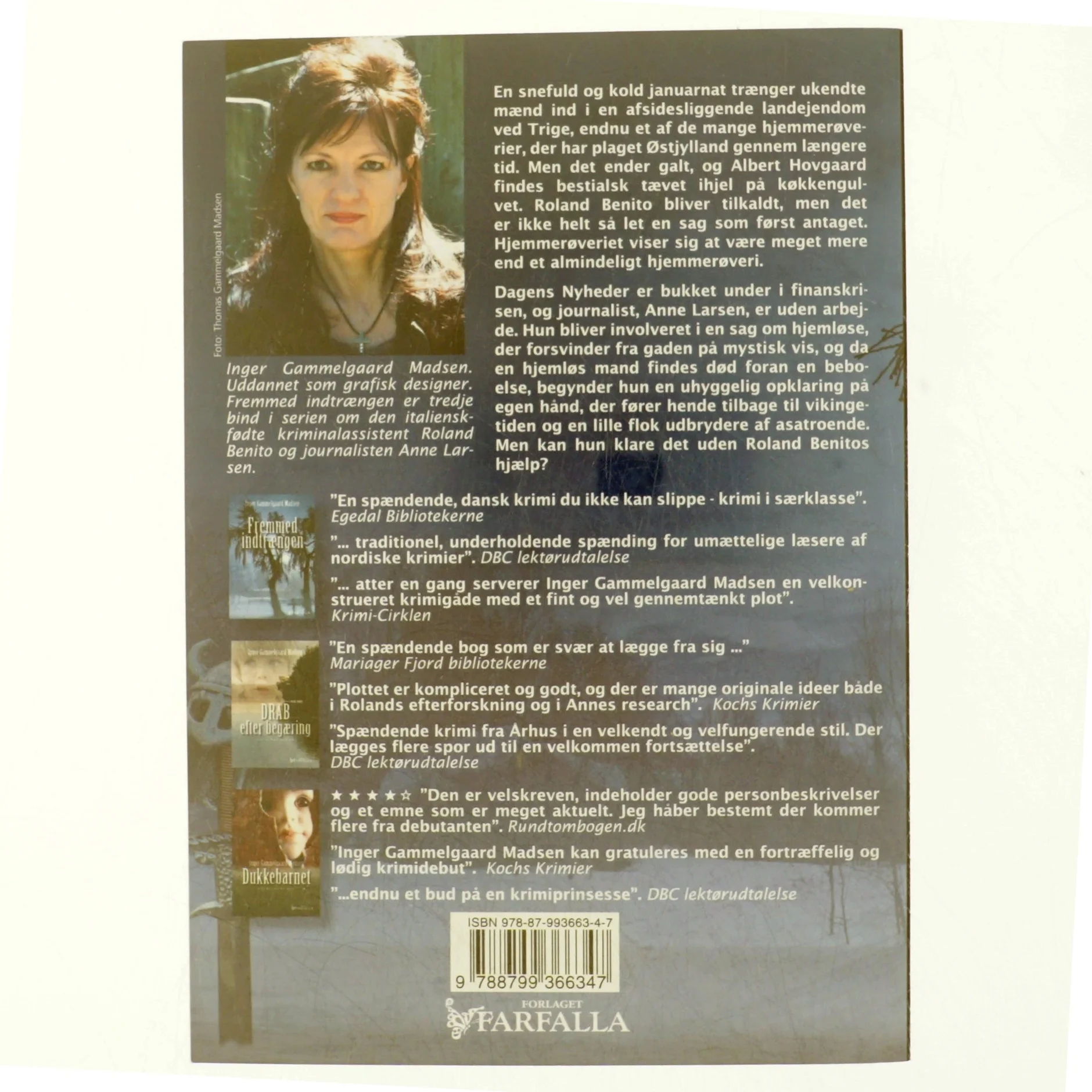 Fremmed indtrængen : kriminalroman af Inger Gammelgaard Madsen (Bog)