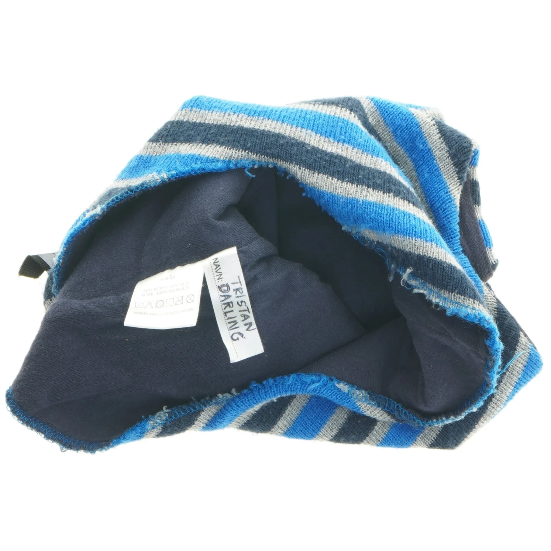 Strikket børne elefanthue (str. Ø 23 cm)