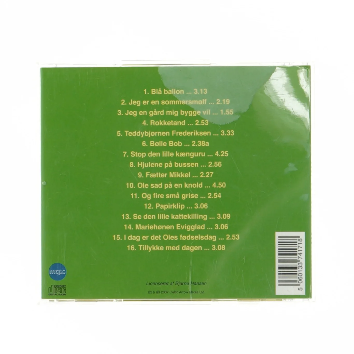 De Bedste Børnehits Vol. 2 CD fra Mcpc (str. 14x12,5 cm)