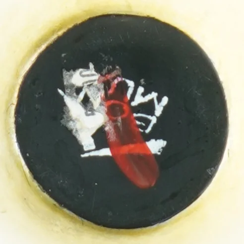 Messing krukke med logo (str. 9x10 cm)