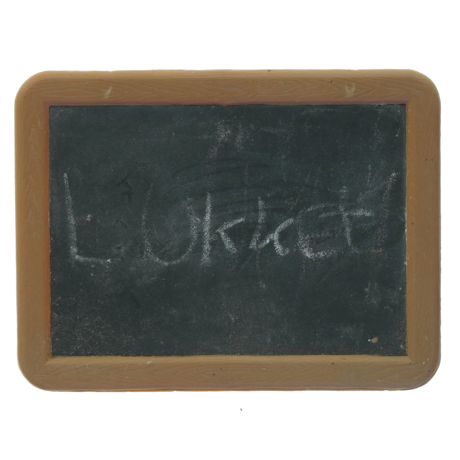 Lille tavle med træramme (str. 17x13,5 cm)