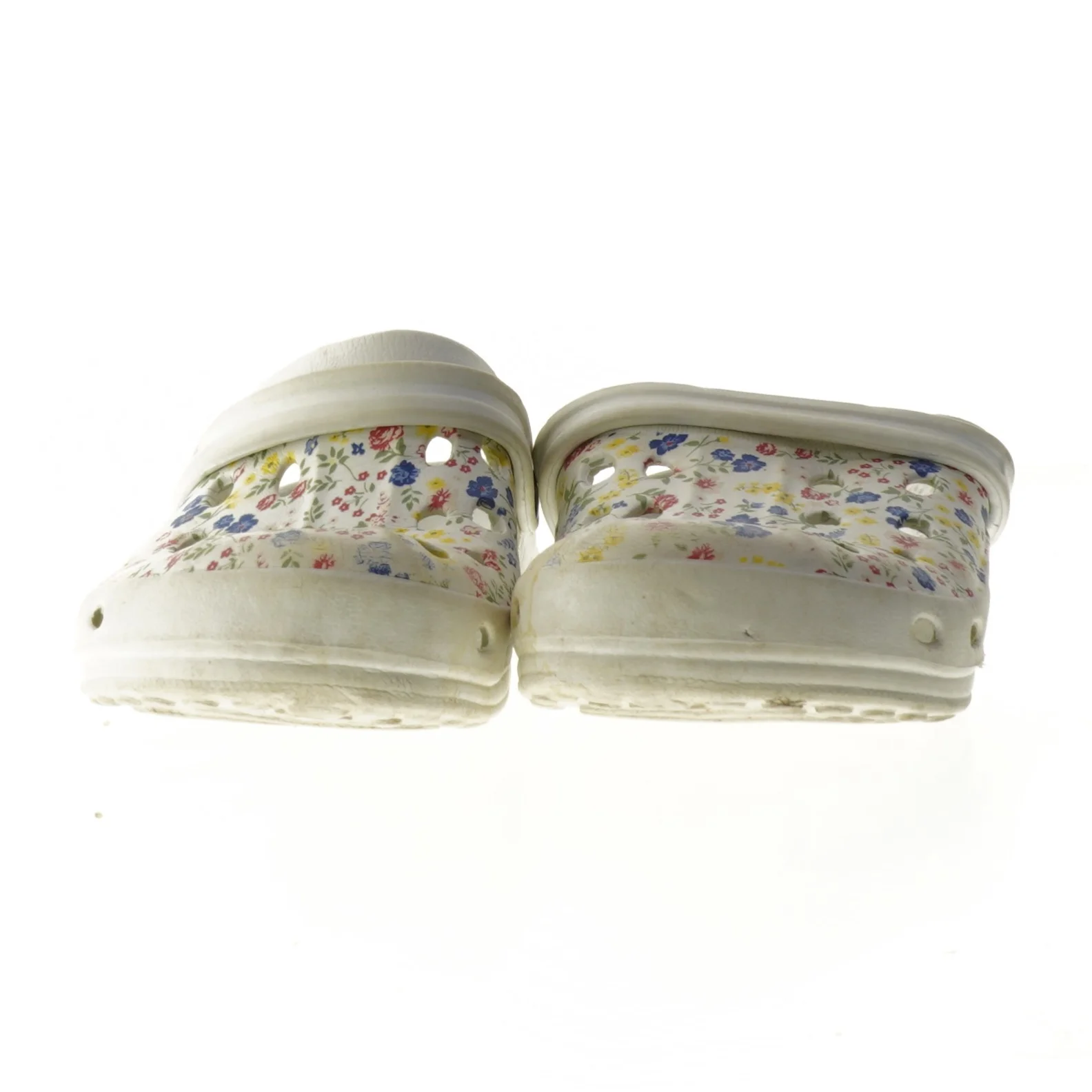 Blomstrede træsko i størrelse 34 (str. 34 )