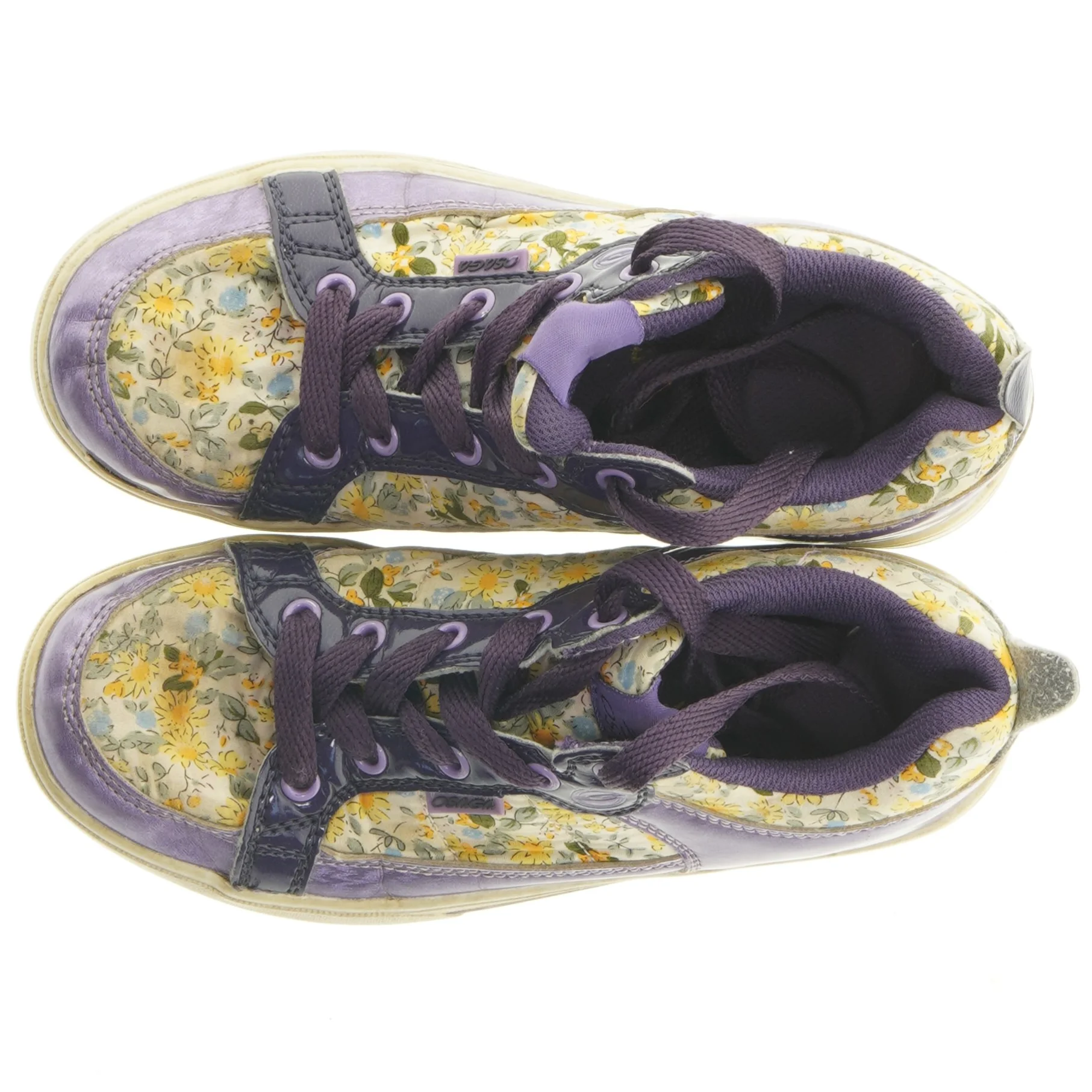 Blomstrede lilla sneakers fra Osaga (str. Længde. 24 cm)