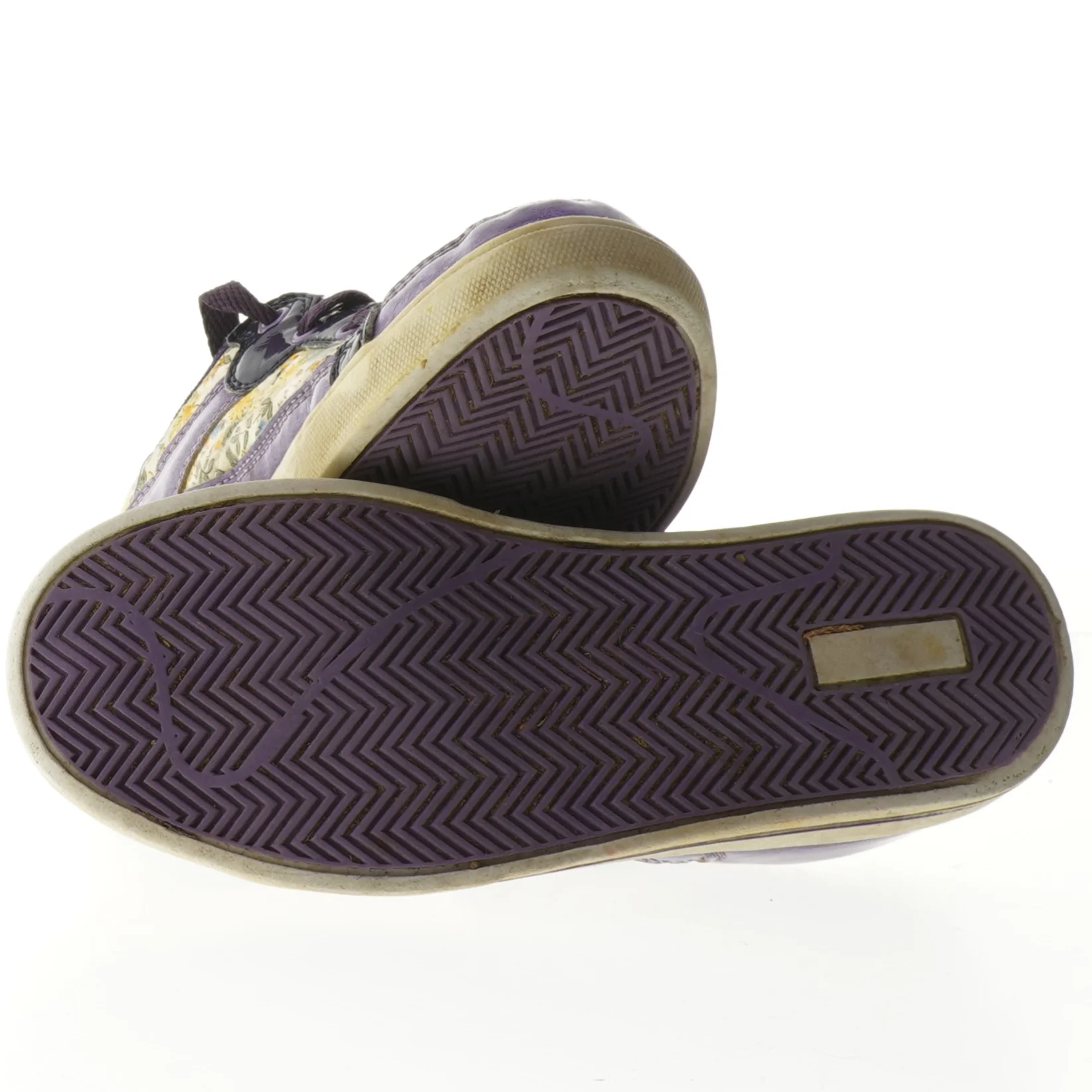 Blomstrede lilla sneakers fra Osaga (str. Længde. 24 cm)