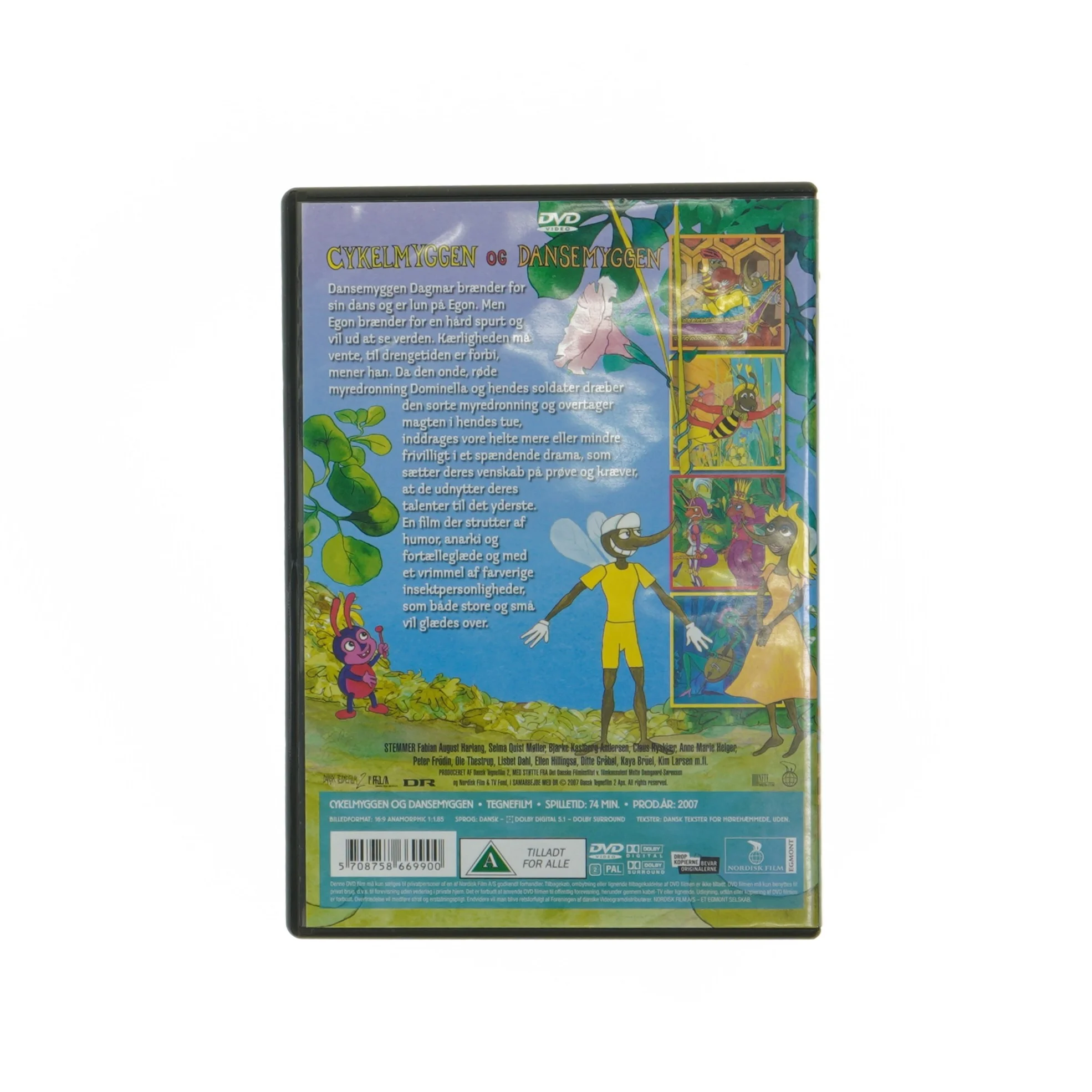 Cykelmyggen og Dansemyggen DVD fra Nordisk Film (str. Dvd)