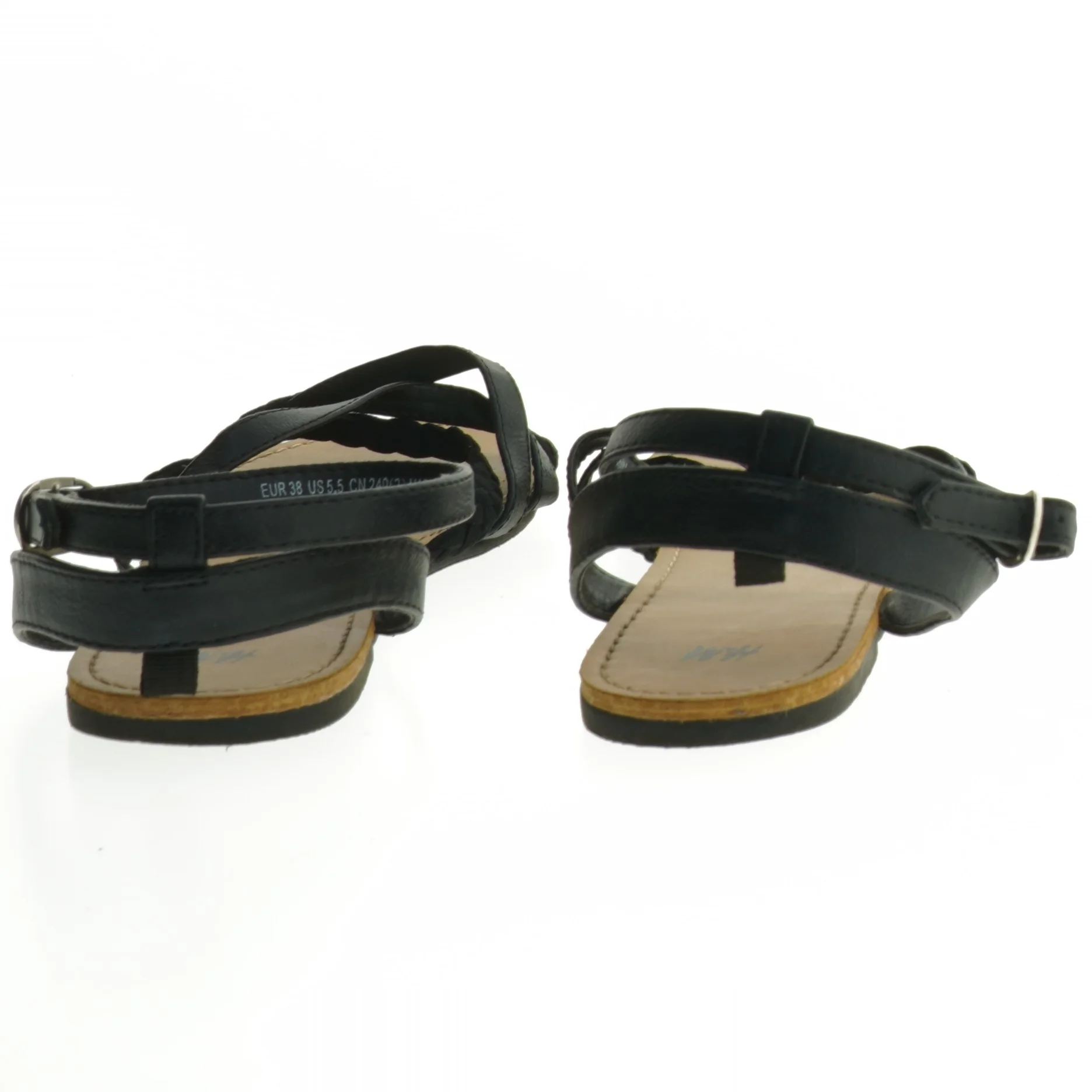 Sort damesandal i størrelse 38 fra H&M (str. 38 )