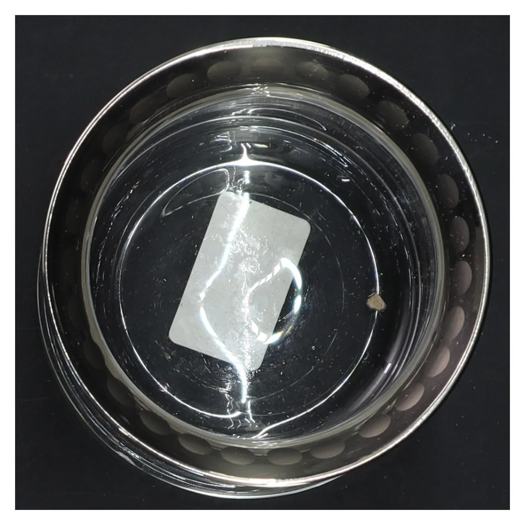 Dekorativ glasvase med mønster fra Lene Bjerre (str. 9x9 cm)