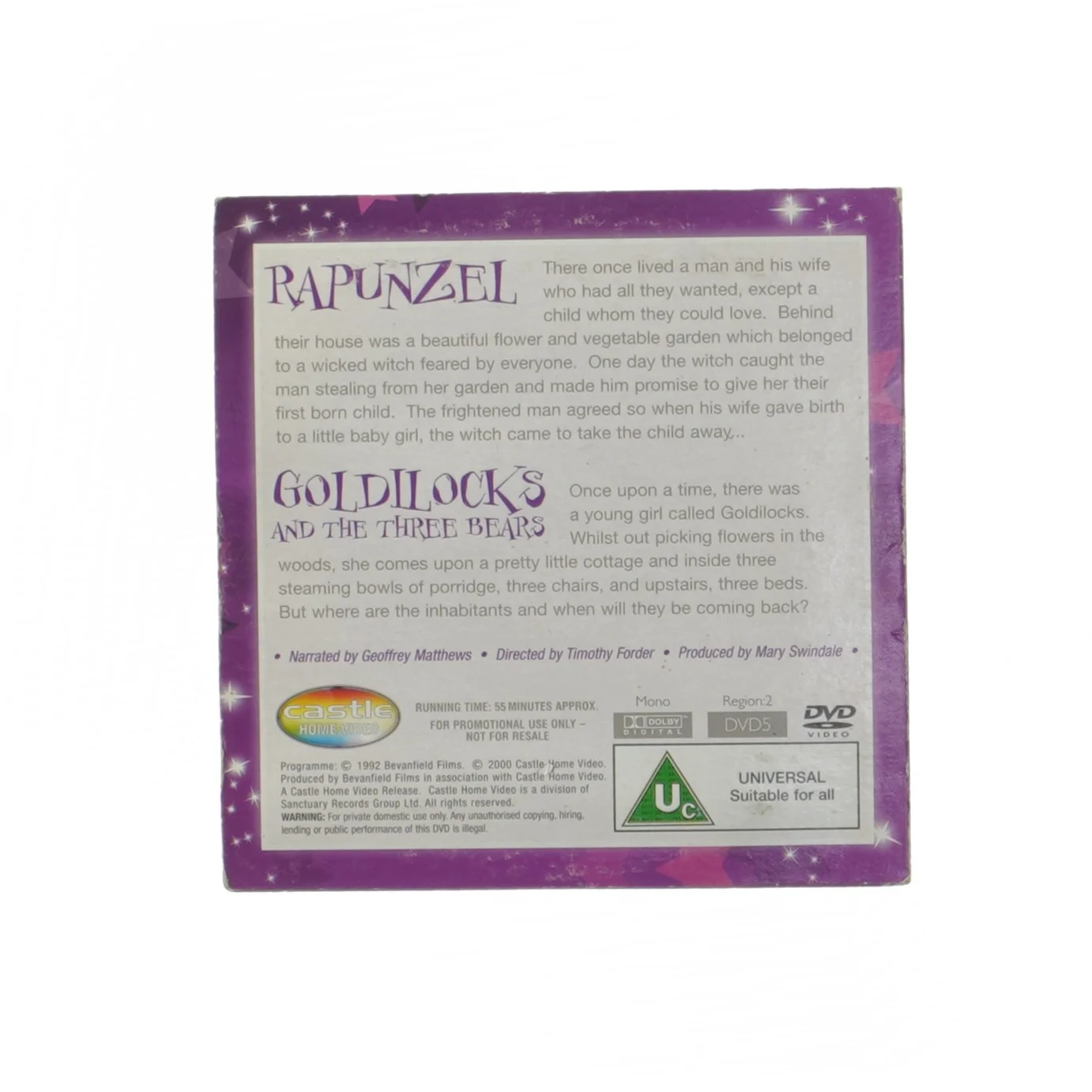 Rapunzel & Goldilocks DVD fra Daily Mail (str. Dvd)