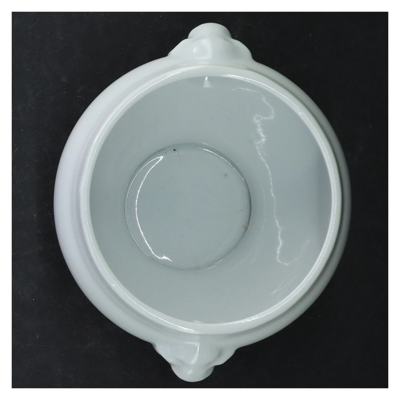 Hvid porcelænsskål fra Bareuther (str. Ø. 11 cm)