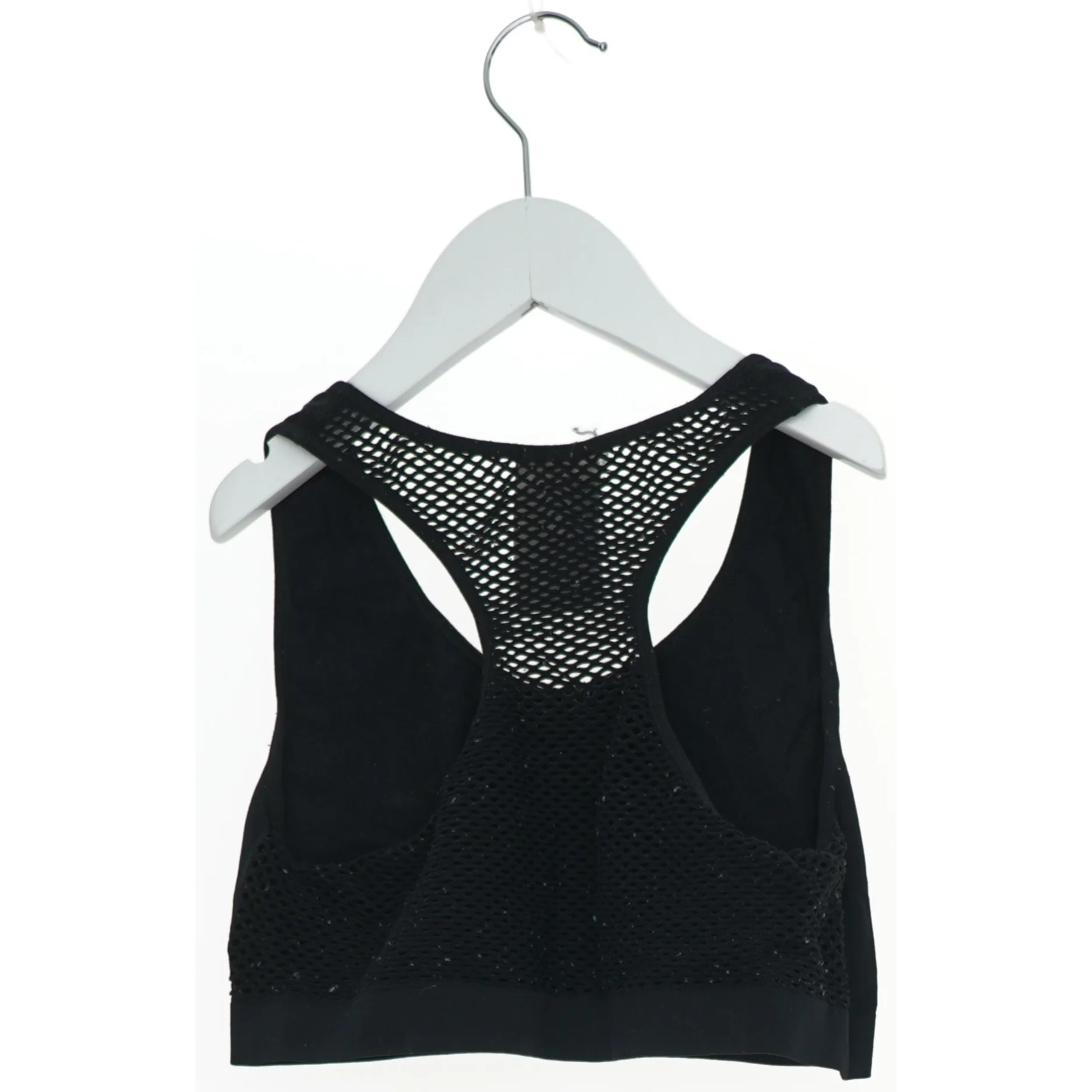 Sort sportsbh med netdetaljer fra H&M (str. 158)