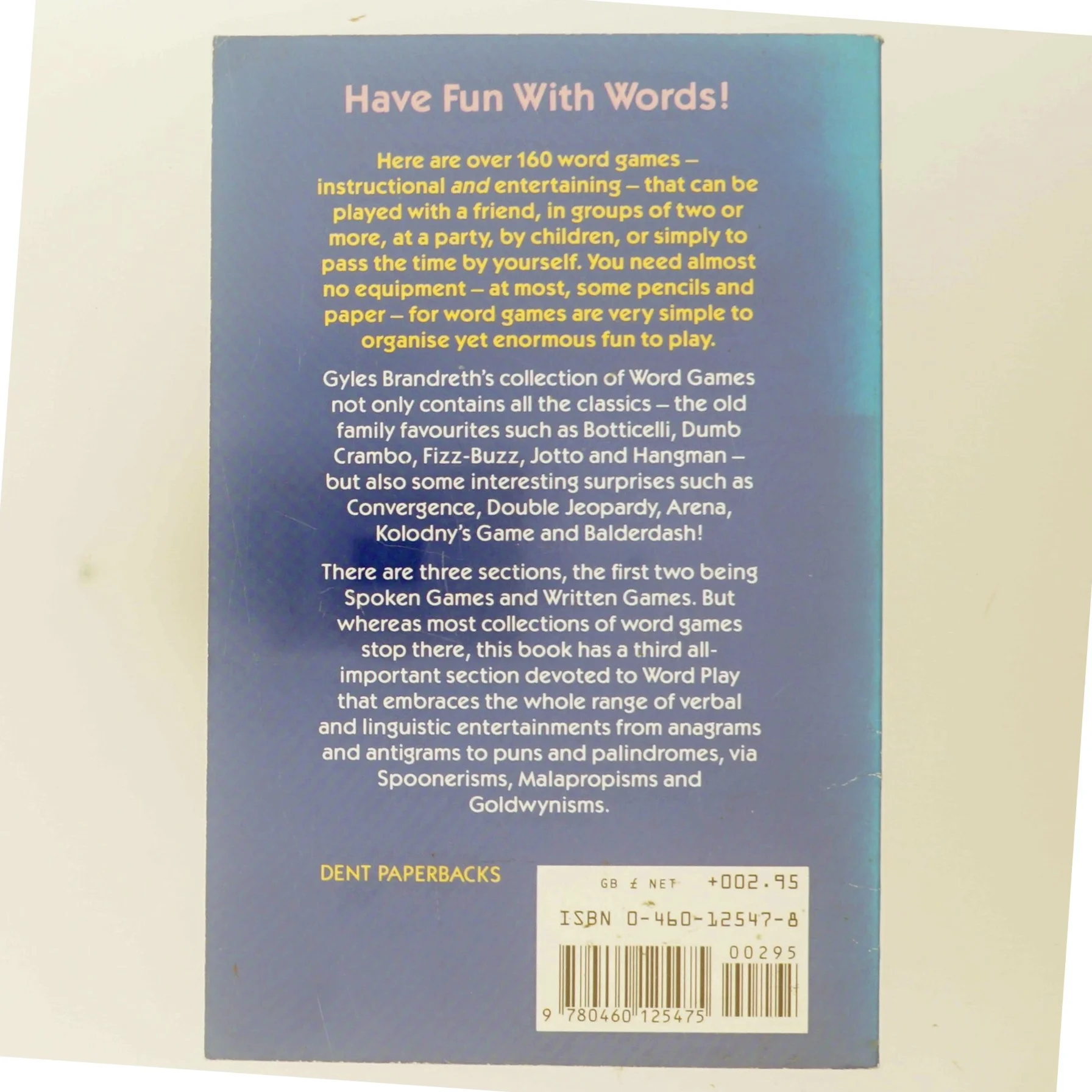 Everyman's Word Games af Gyles Daubeney Brandreth (Bog)