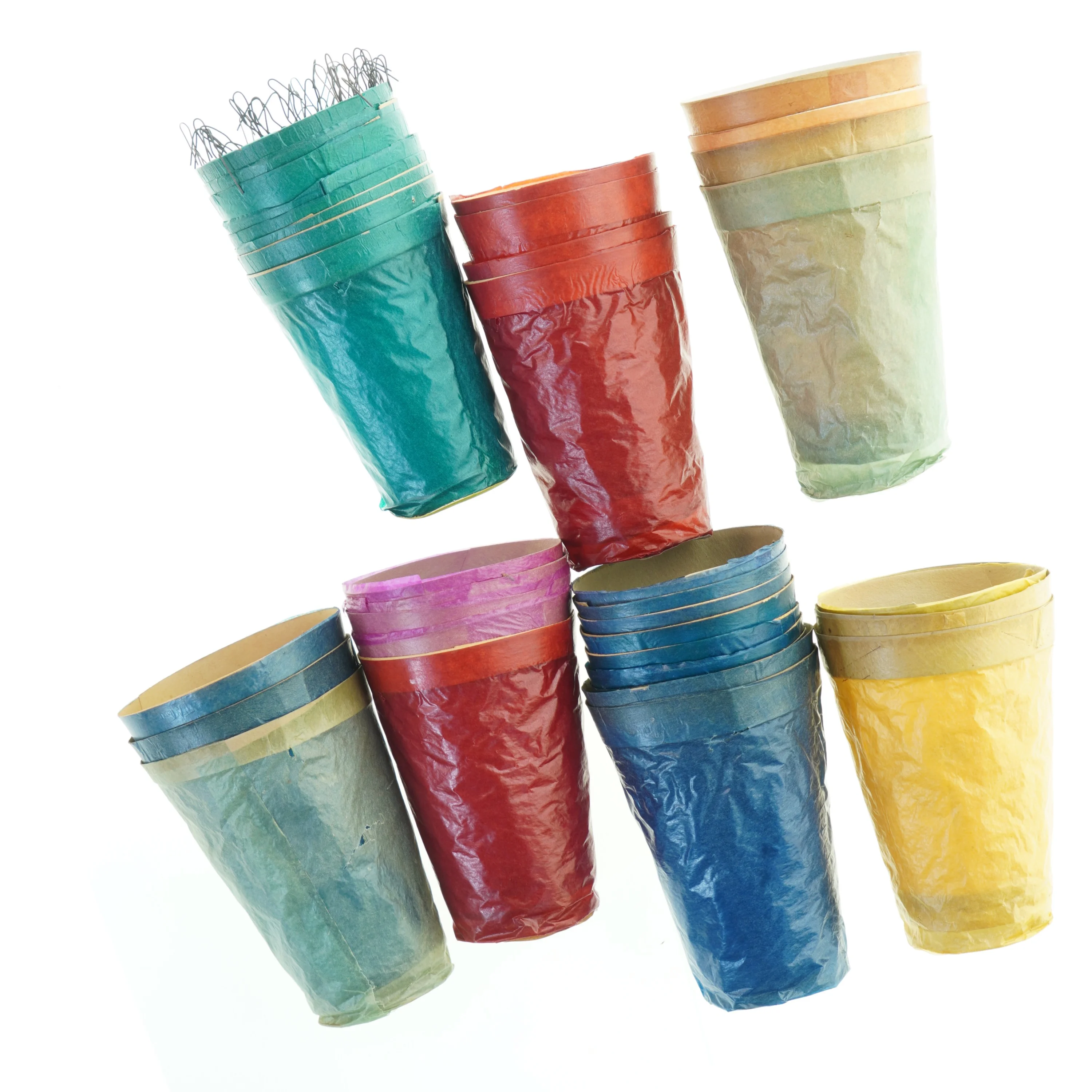 Papirblomsterpotter (str. 32 kopper)