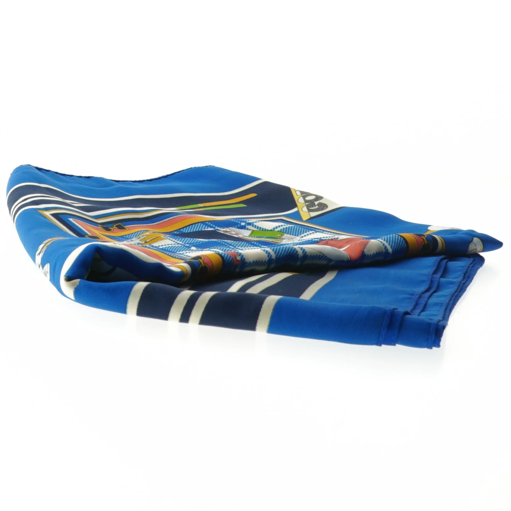 Silketørklæde med golfmotiv (str. 87x88 cm)