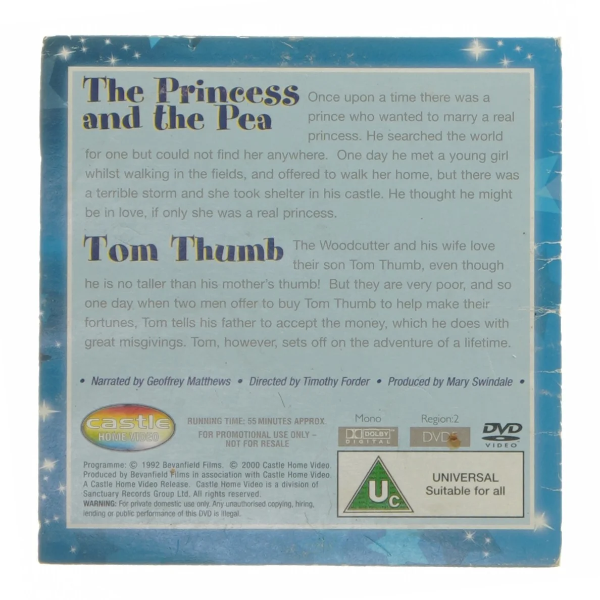 The Princess and the Pea og Tom Thumb DVD