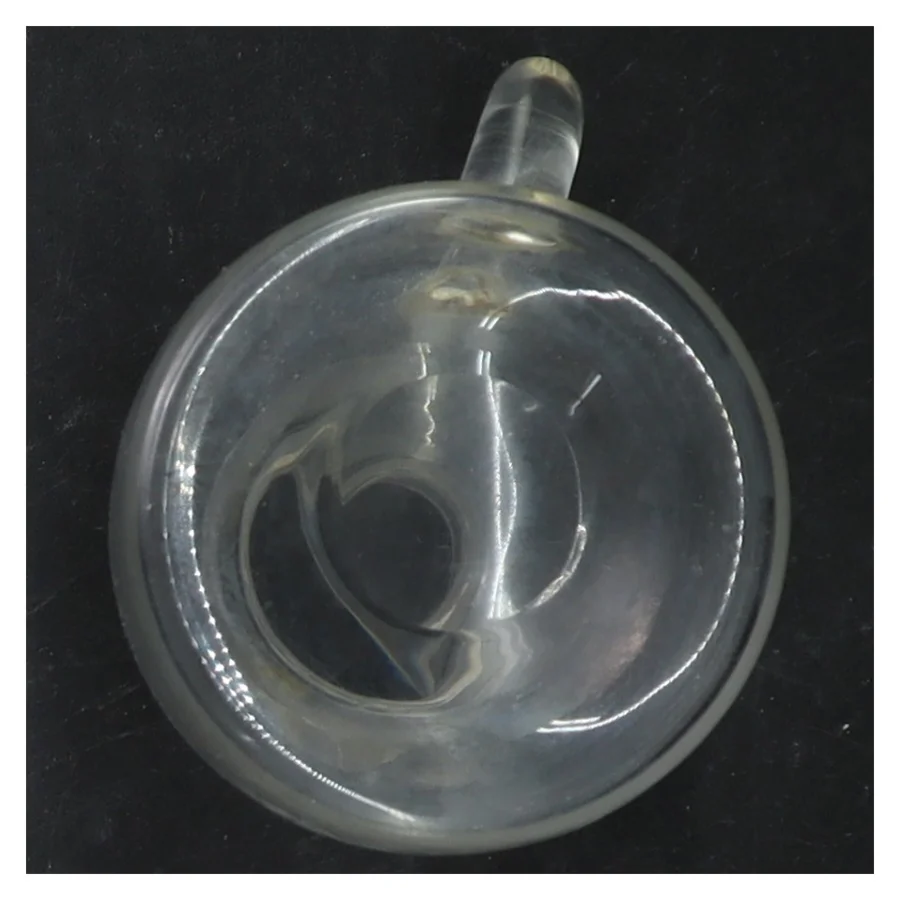 Glas karaffel med håndtag (str. 13 cm)