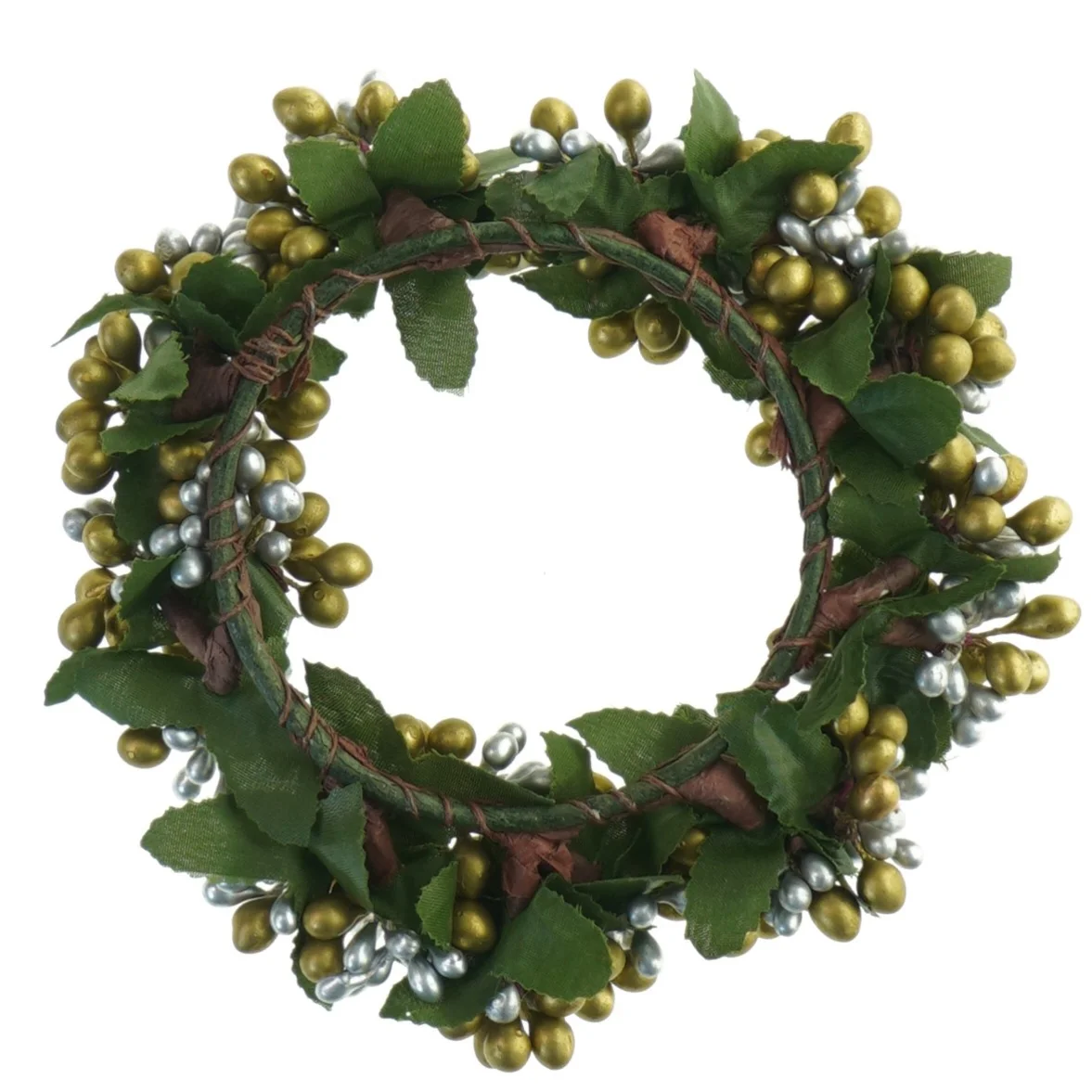 Dekorationskrans med bær (str. 12x3 cm)
