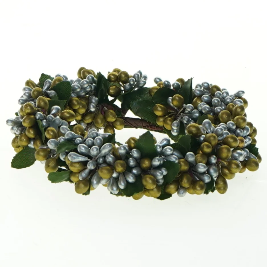 Dekorationskrans med bær (str. 12x3 cm)