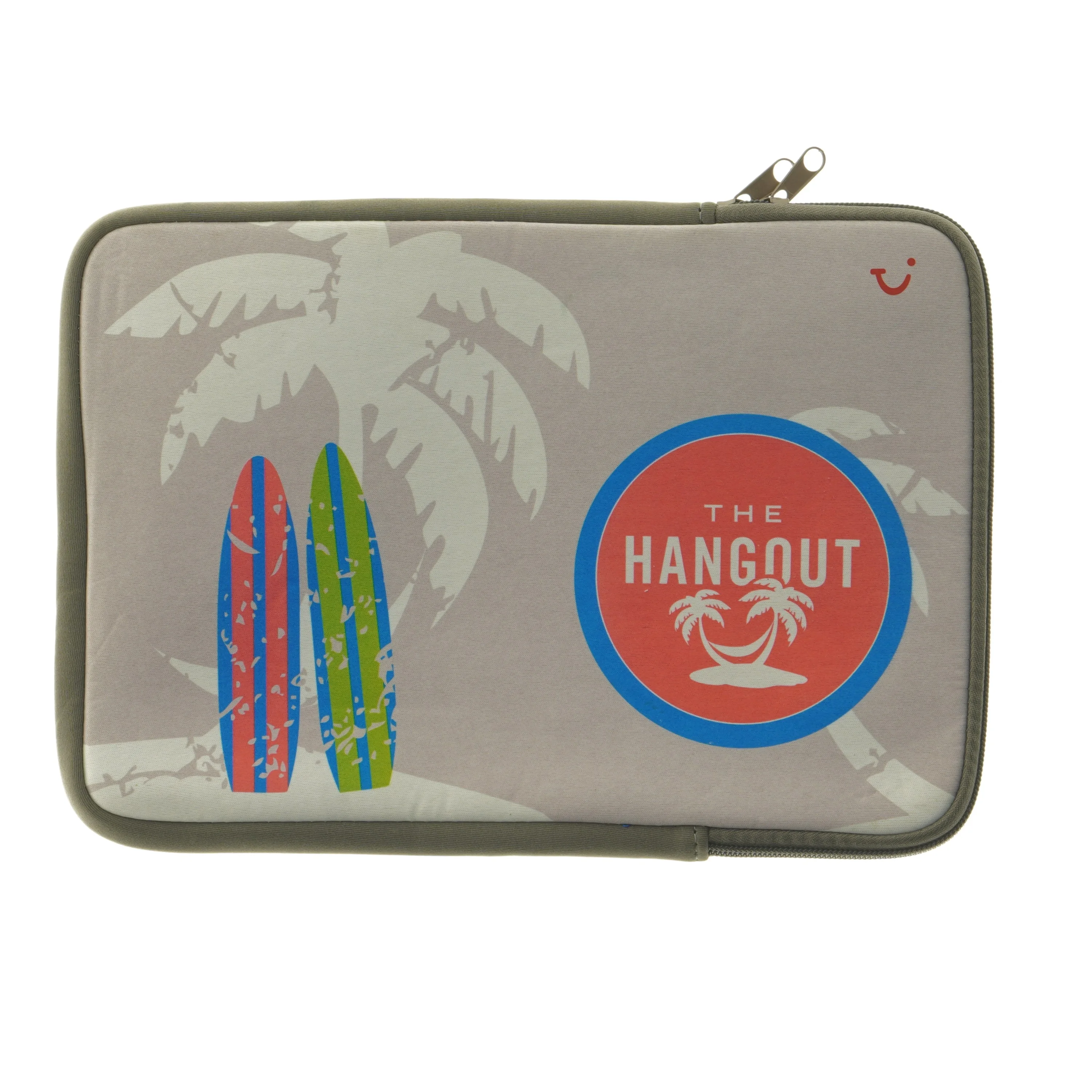 Laptop sleeve med surfbræt motiv (str. 31x22 cm)