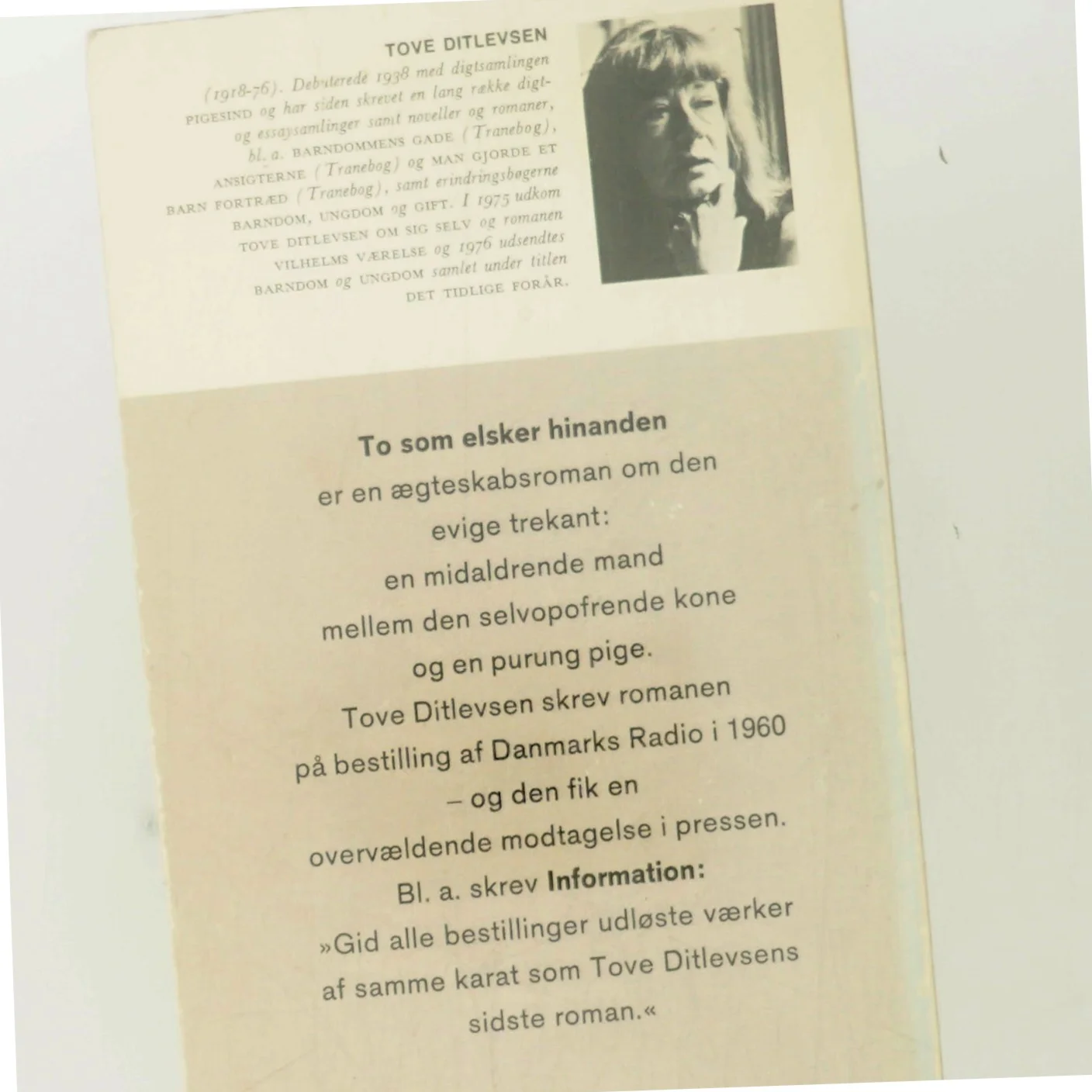 To som elsker hinanden af Tove Ditlevsen (Bog)