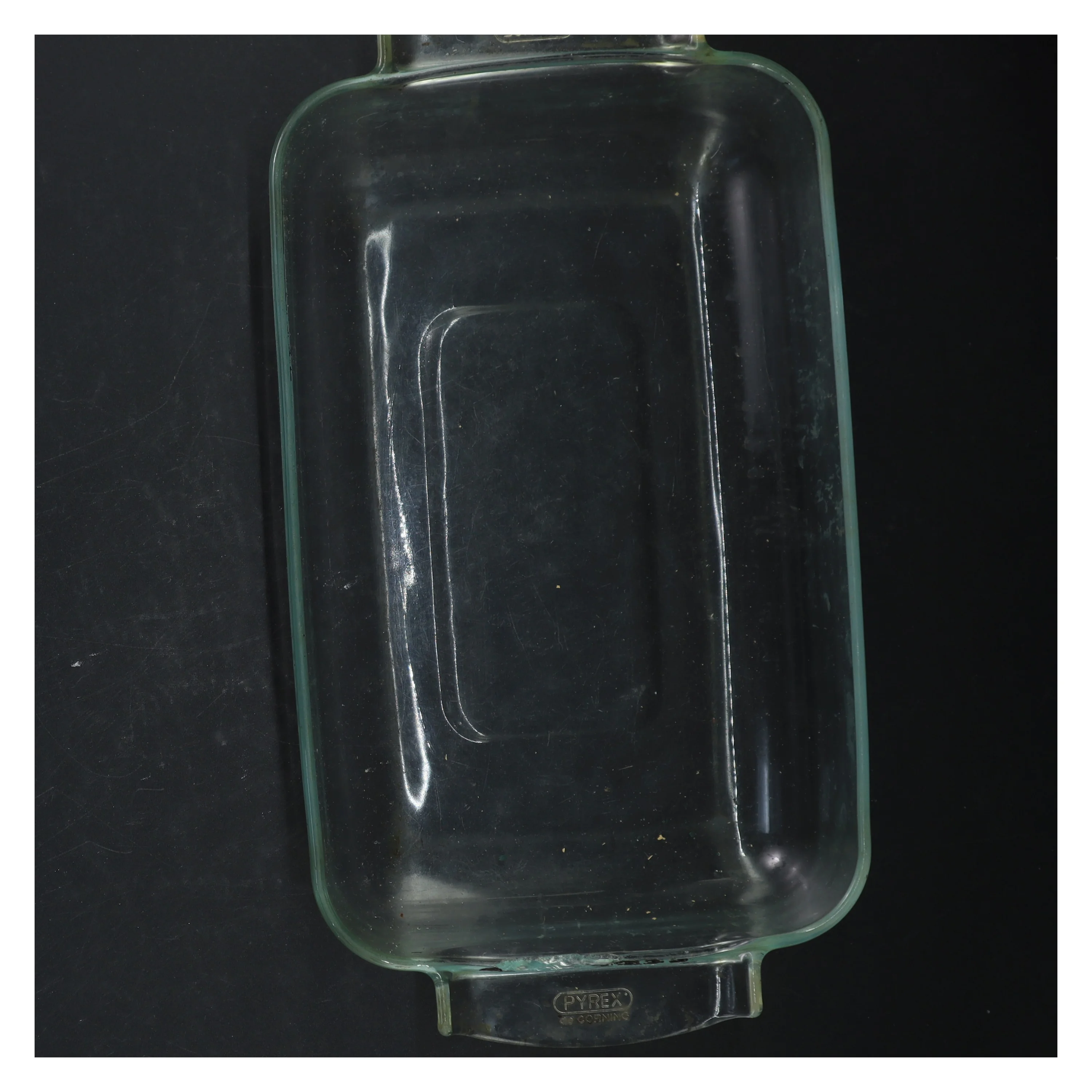 Pyrex glasfad fra Pyrex (str. 30,5 cm. og 28,5 cm)