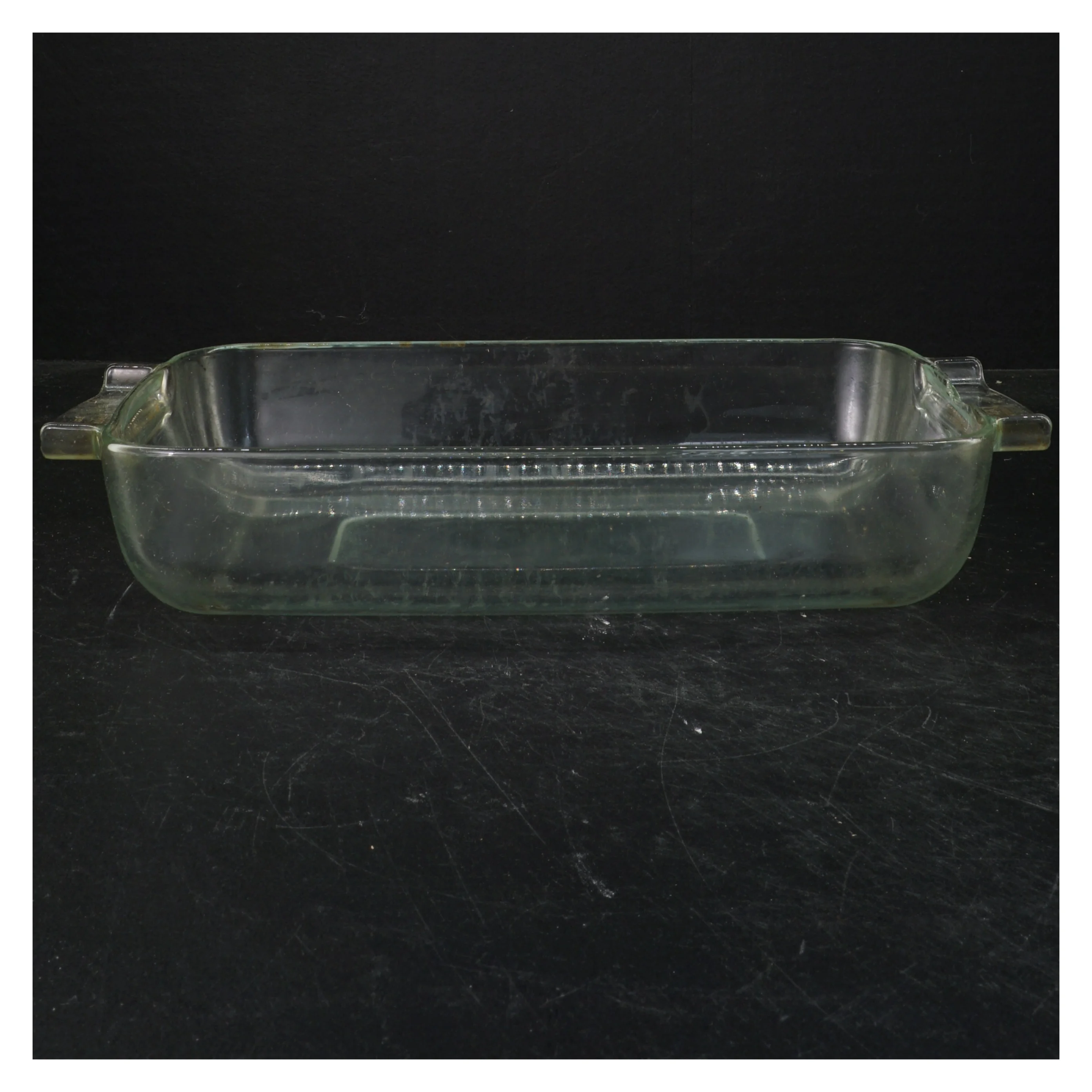 Pyrex glasfad fra Pyrex (str. 30,5 cm. og 28,5 cm)