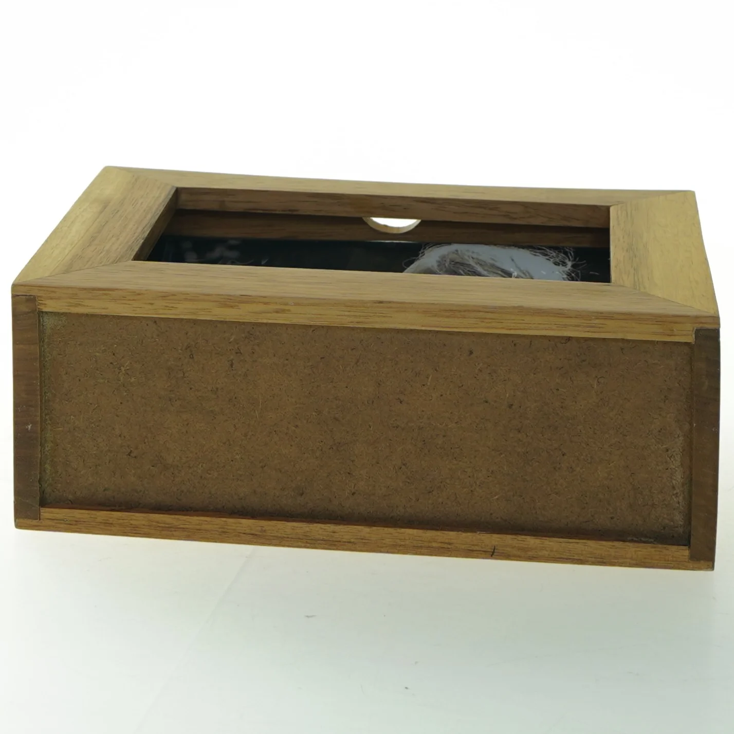 Træbilledramme med skuffe (str. 20x15 cm)