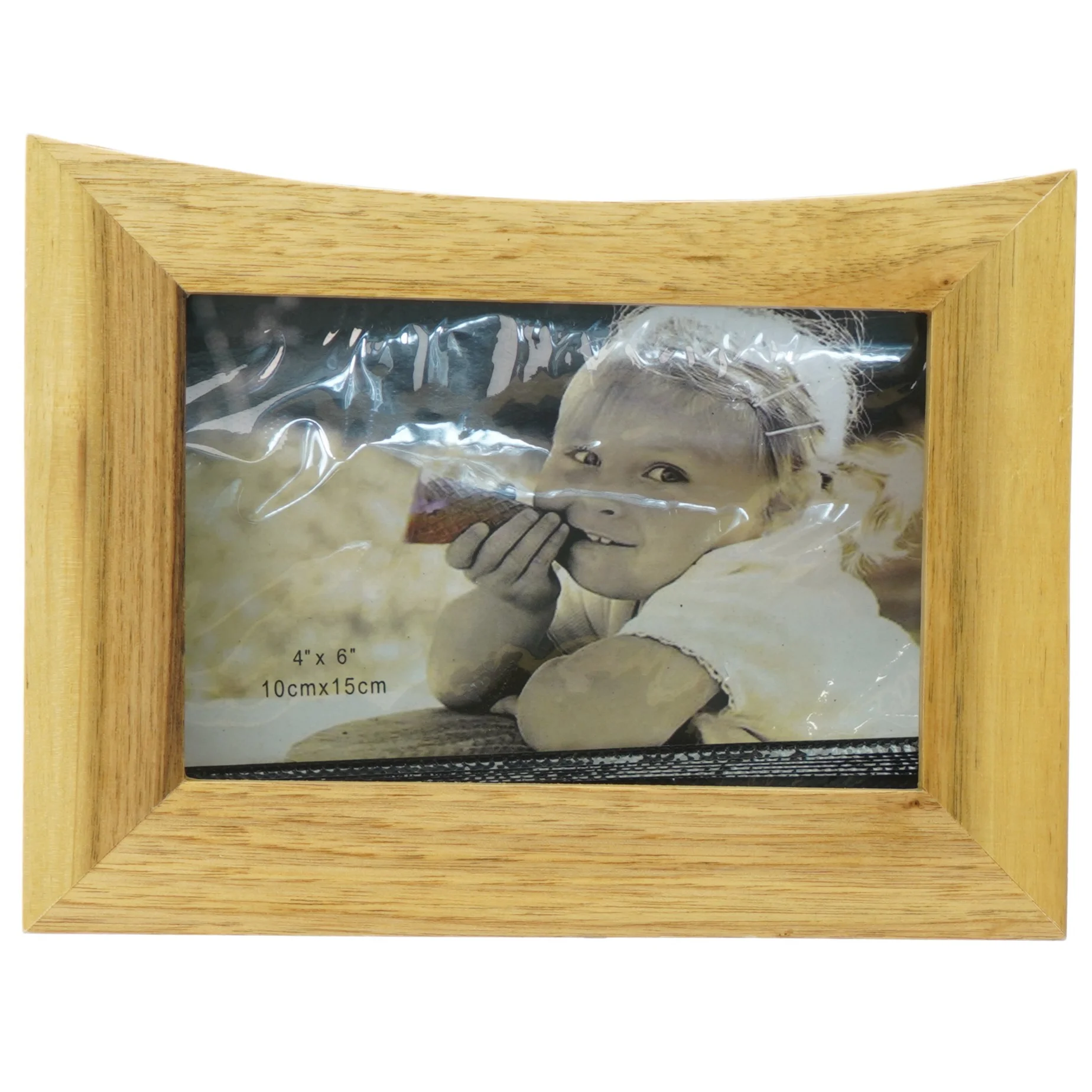Træbilledramme med skuffe (str. 20x15 cm)