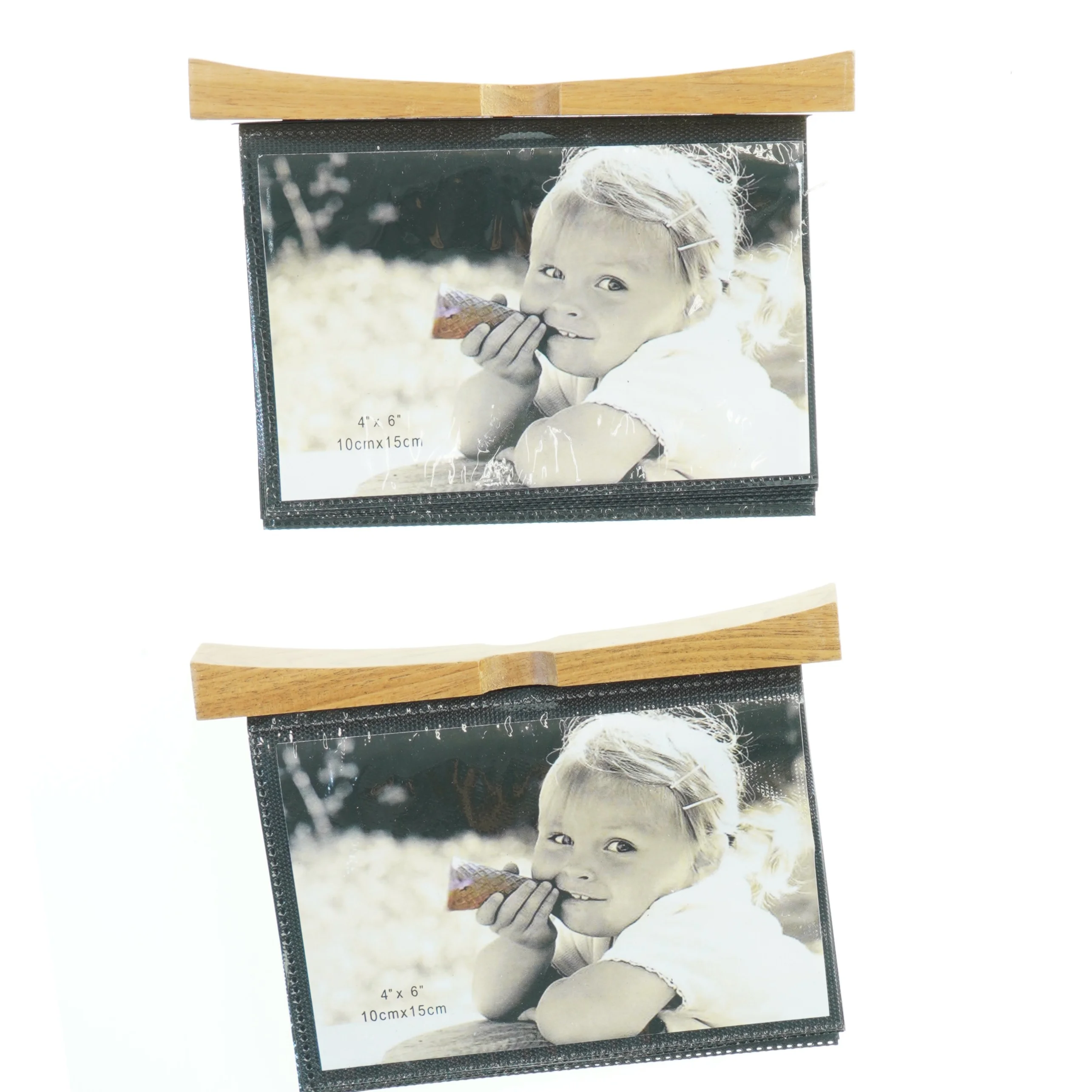 Træbilledramme med skuffe (str. 20x15 cm)