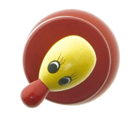 Træfigur med fugl (str. 11 cm)