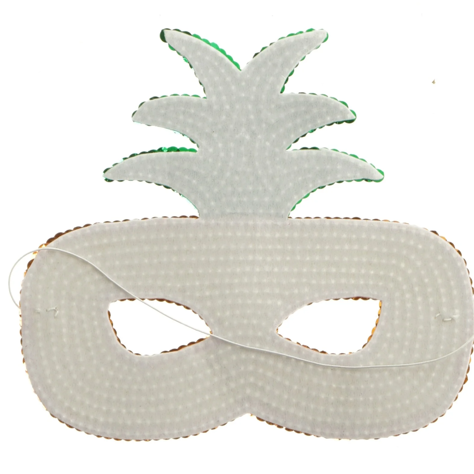 Pineapple maske med pallietter (str. 20x18 cm)