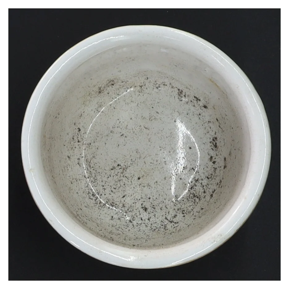 Dekorativ krukke med frugtmotiv (str. 7x8 cm)