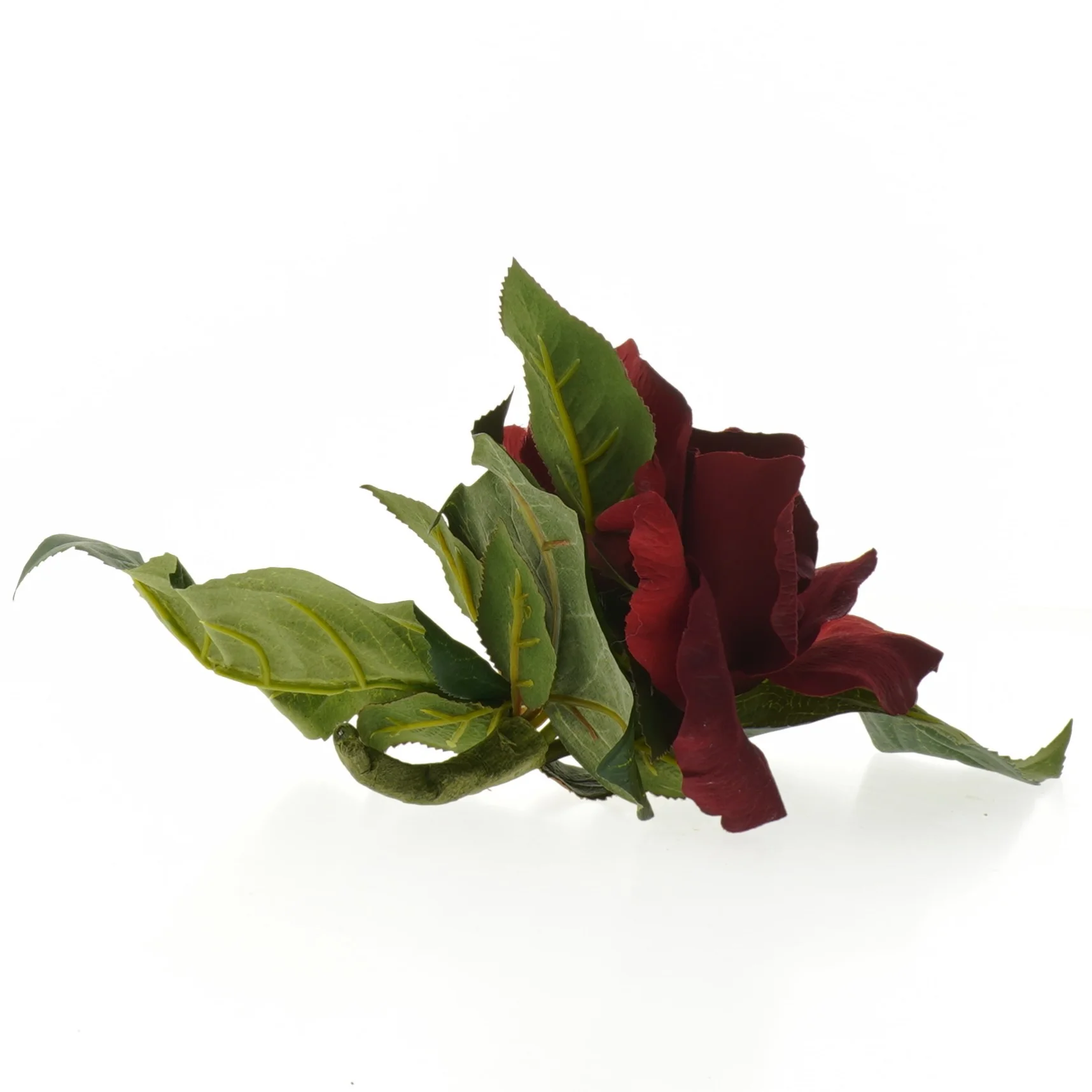 Kunstig rød rose (str. 18x28 cm)