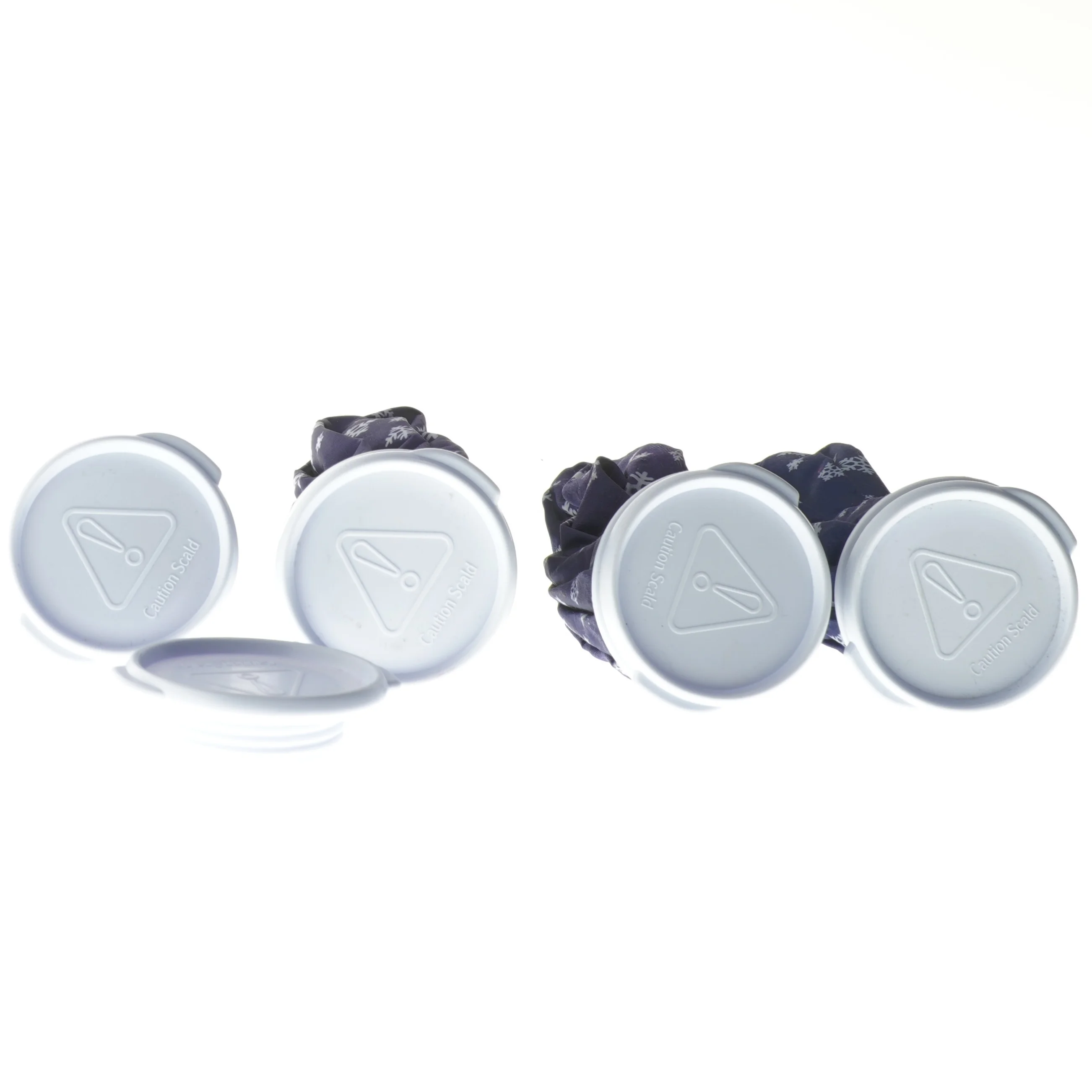 Sæt af isposer med snefnug design (str. 15-25 cm)