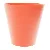 Orange plast skraldespand/potte, 30 cm fra IKEA (str. 30 cm, ø 30 cm)