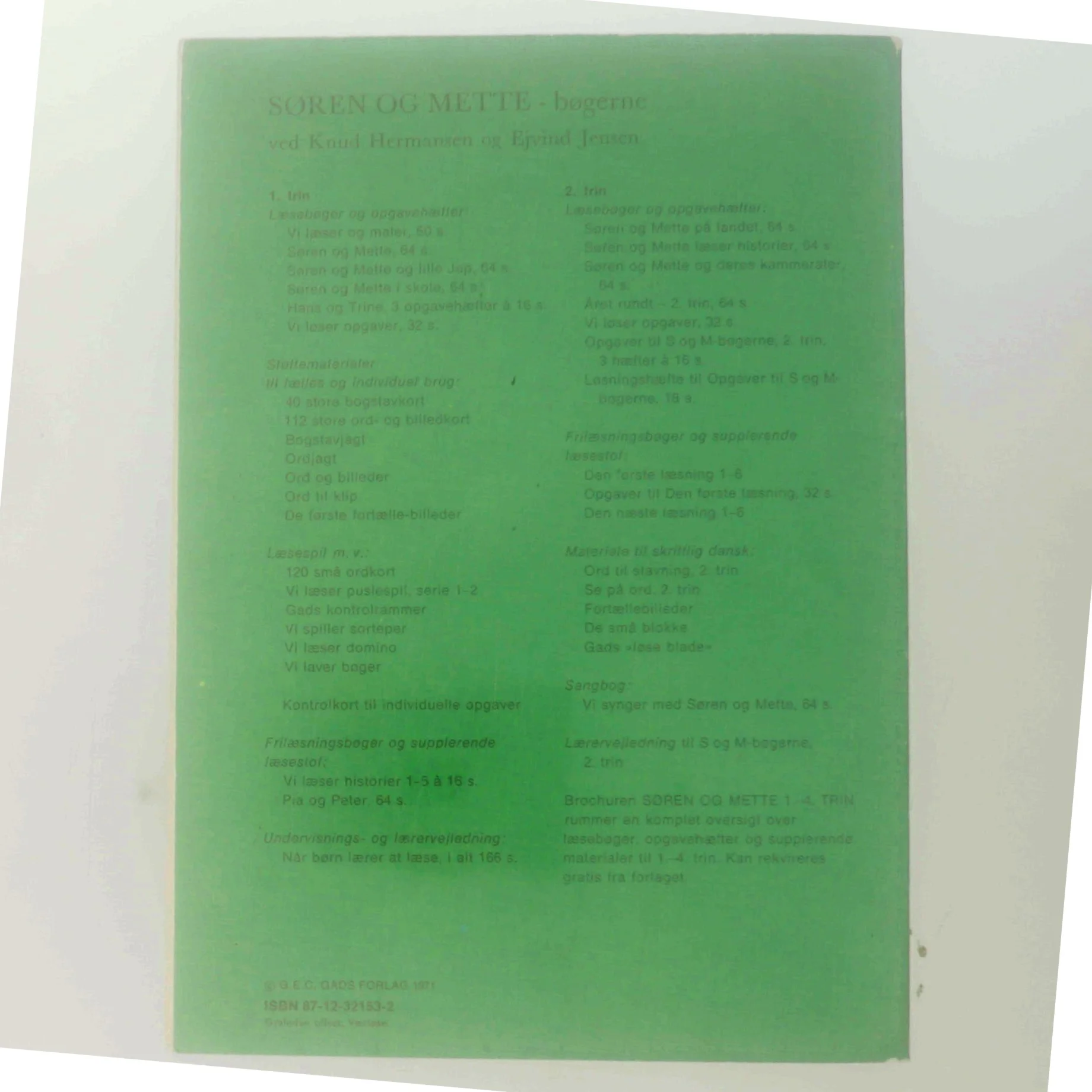 Søren og Mette i skole af Knud Hermansen (Bog)