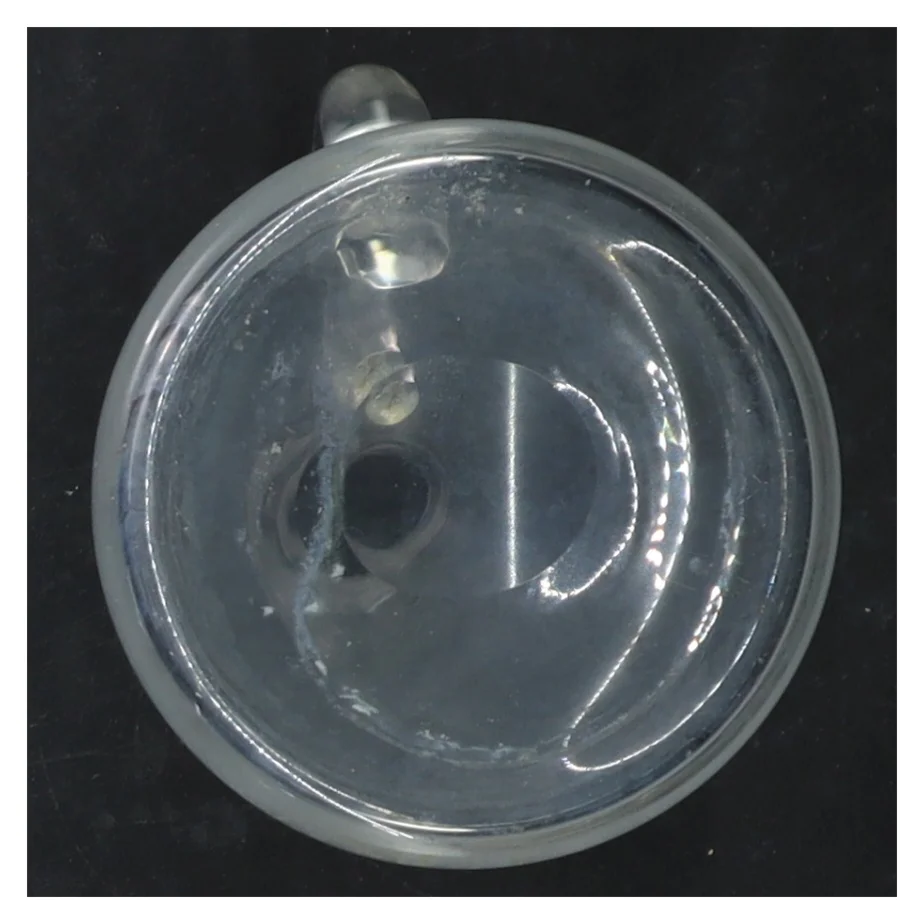 Glasflaske med låg (str. 16 cm)