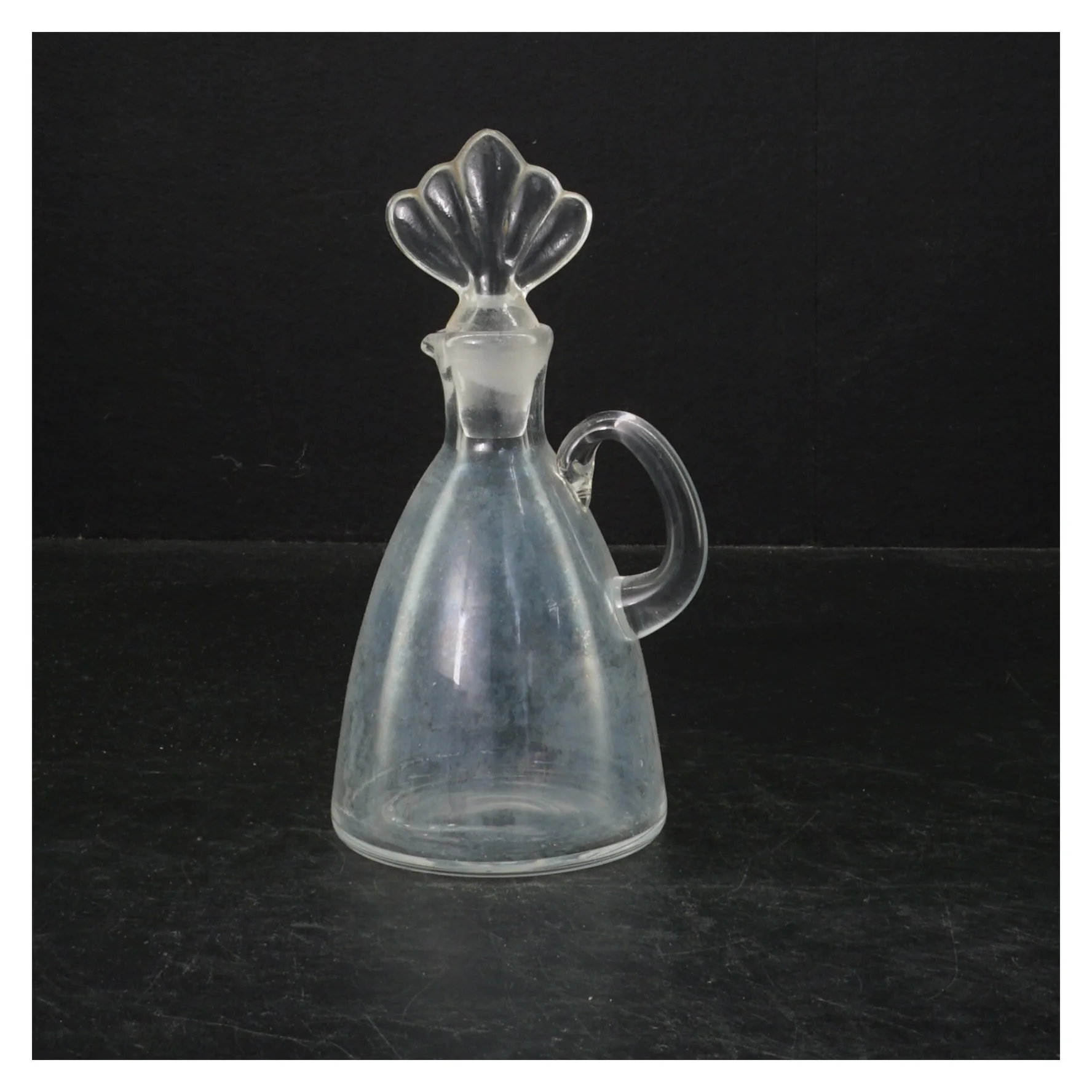 Glasflaske med låg (str. 16 cm)