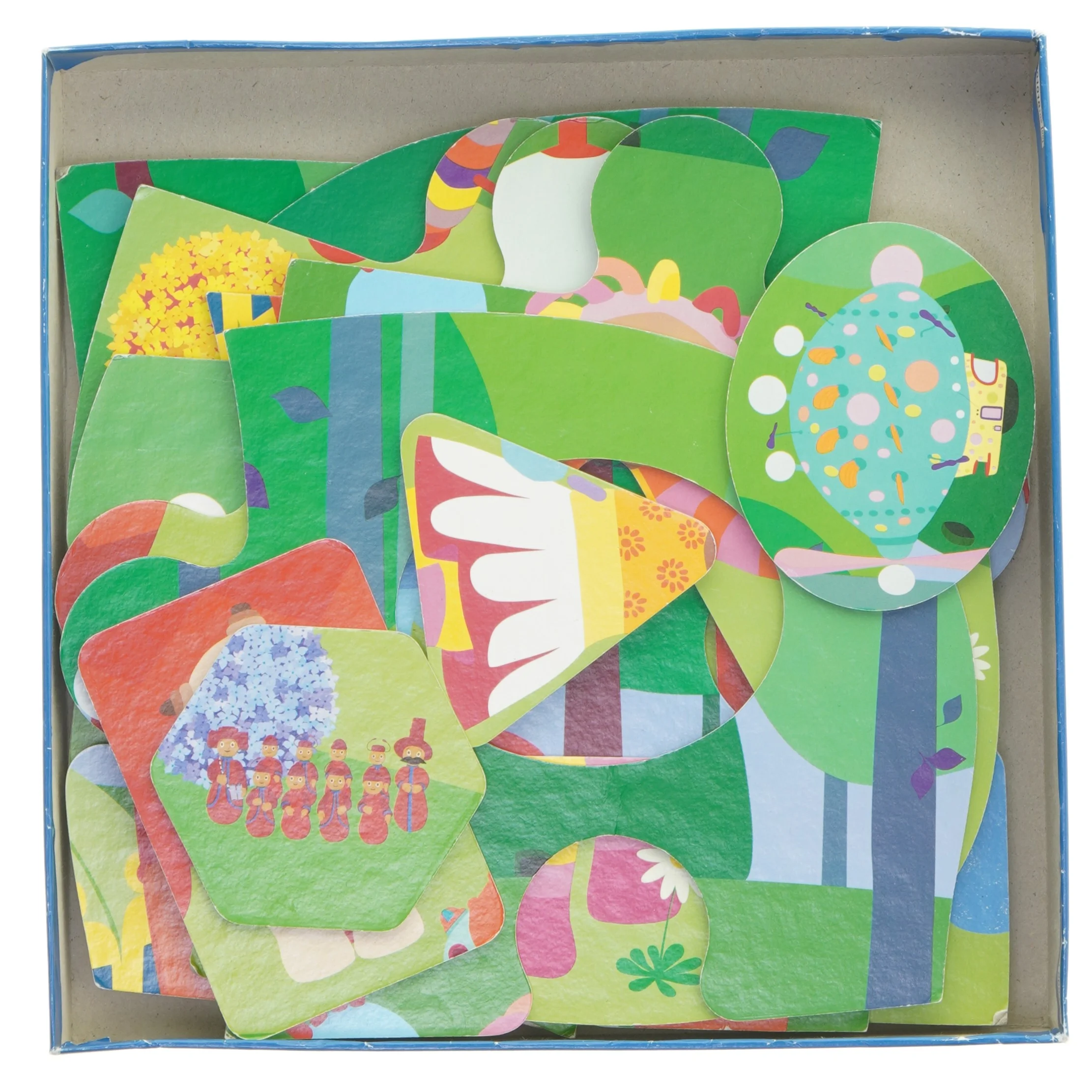 Gulvpuslespil for børn fra MB Puzzles (str. 2 x 12 brikker)