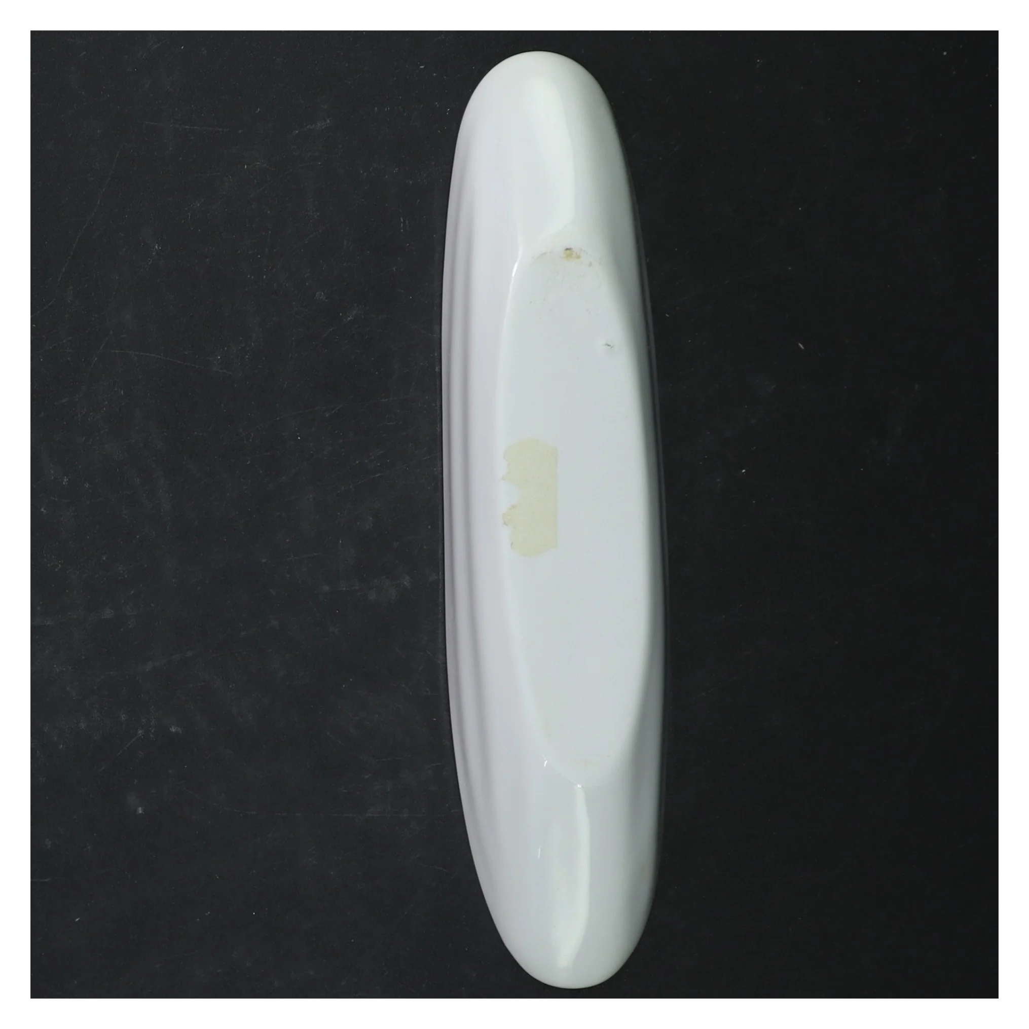 Hvidt porcelænsfad (str. 21 cm)