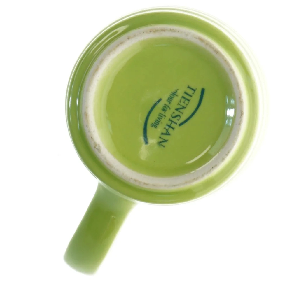 Grøn keramik krus (str. 10x8 cm)