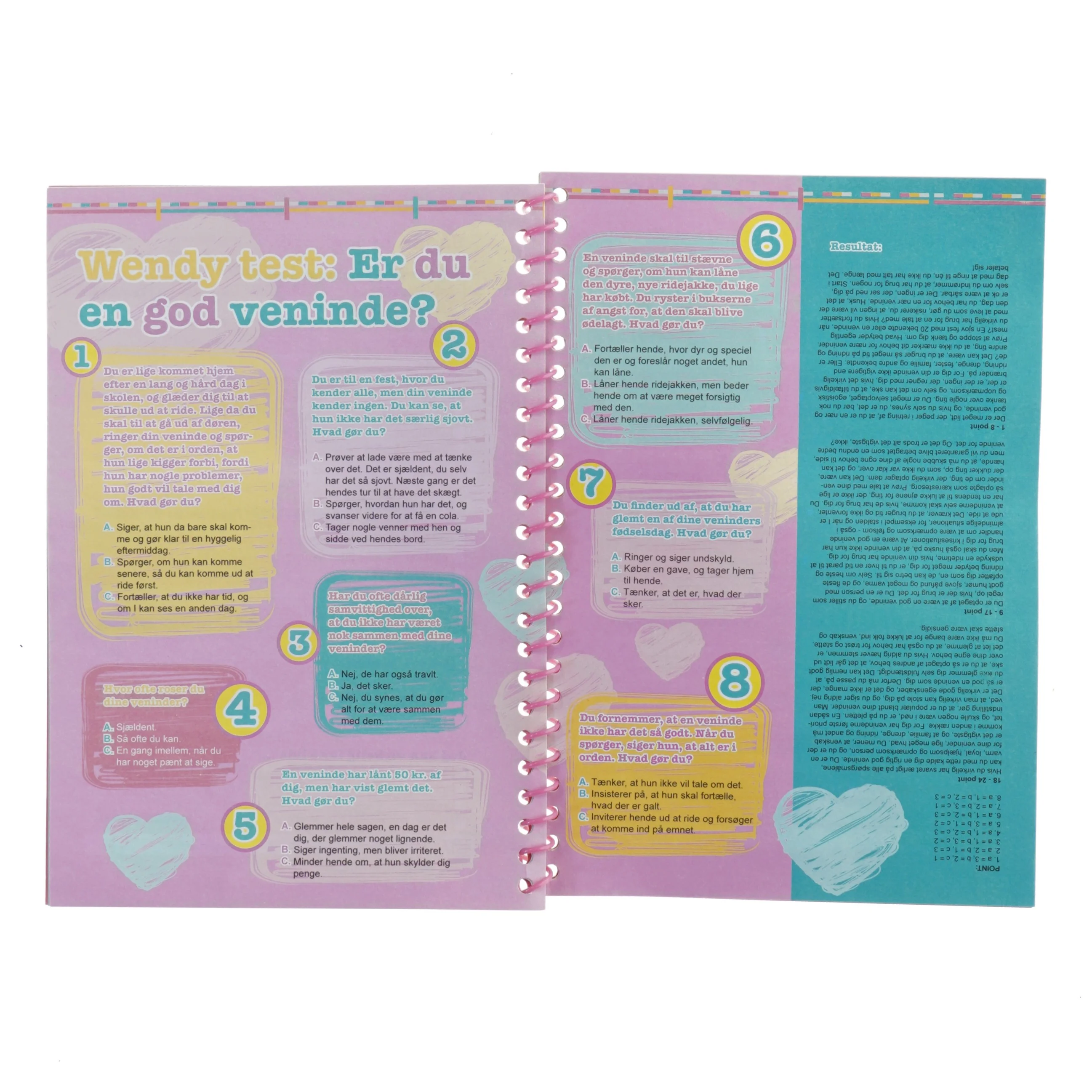 Min venindebog med spiralryg (str. 21x15 cm)