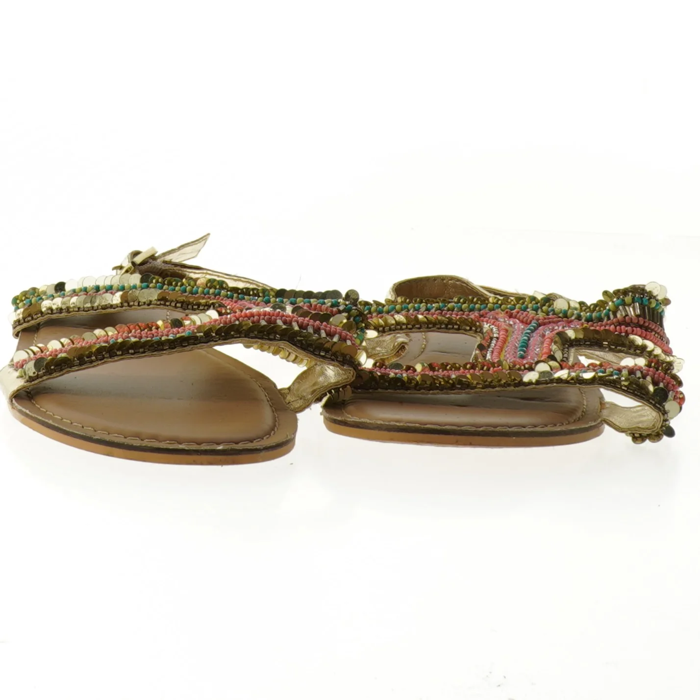 Børnesandaler med perleudsmykning fra Monsoon (str. Længde. 24 cm)