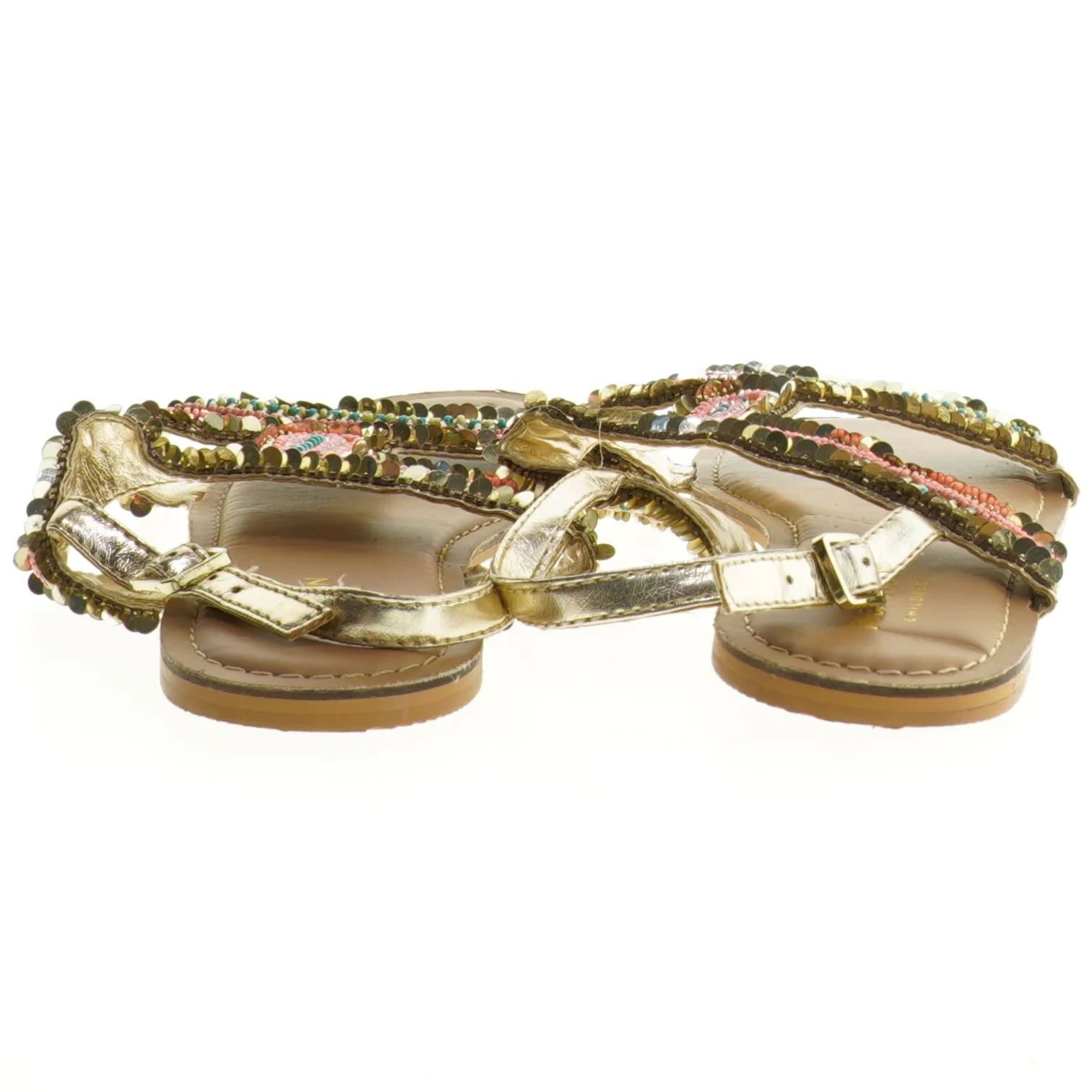 Børnesandaler med perleudsmykning fra Monsoon (str. Længde. 24 cm)