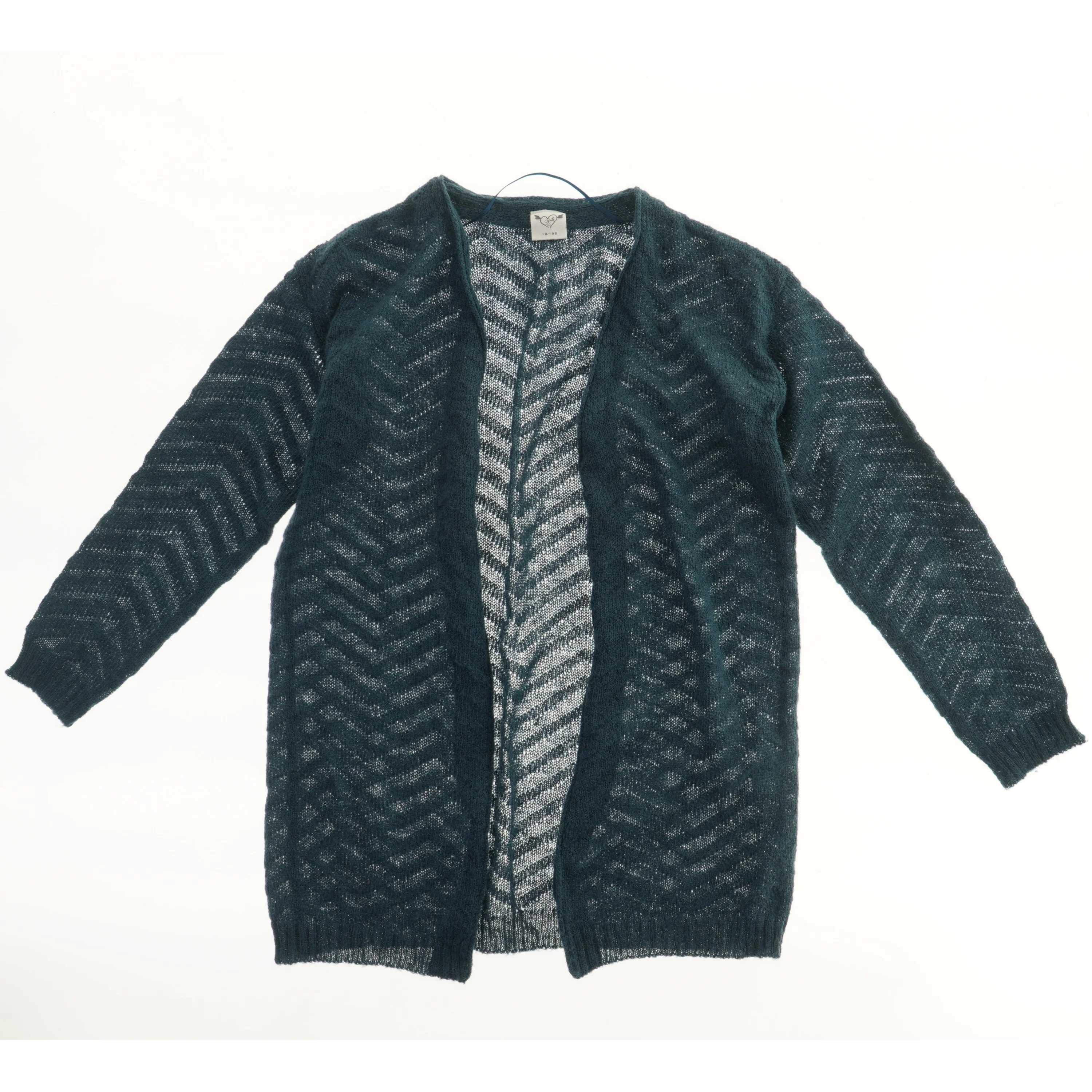 Åben strikket cardigan (str. 152)