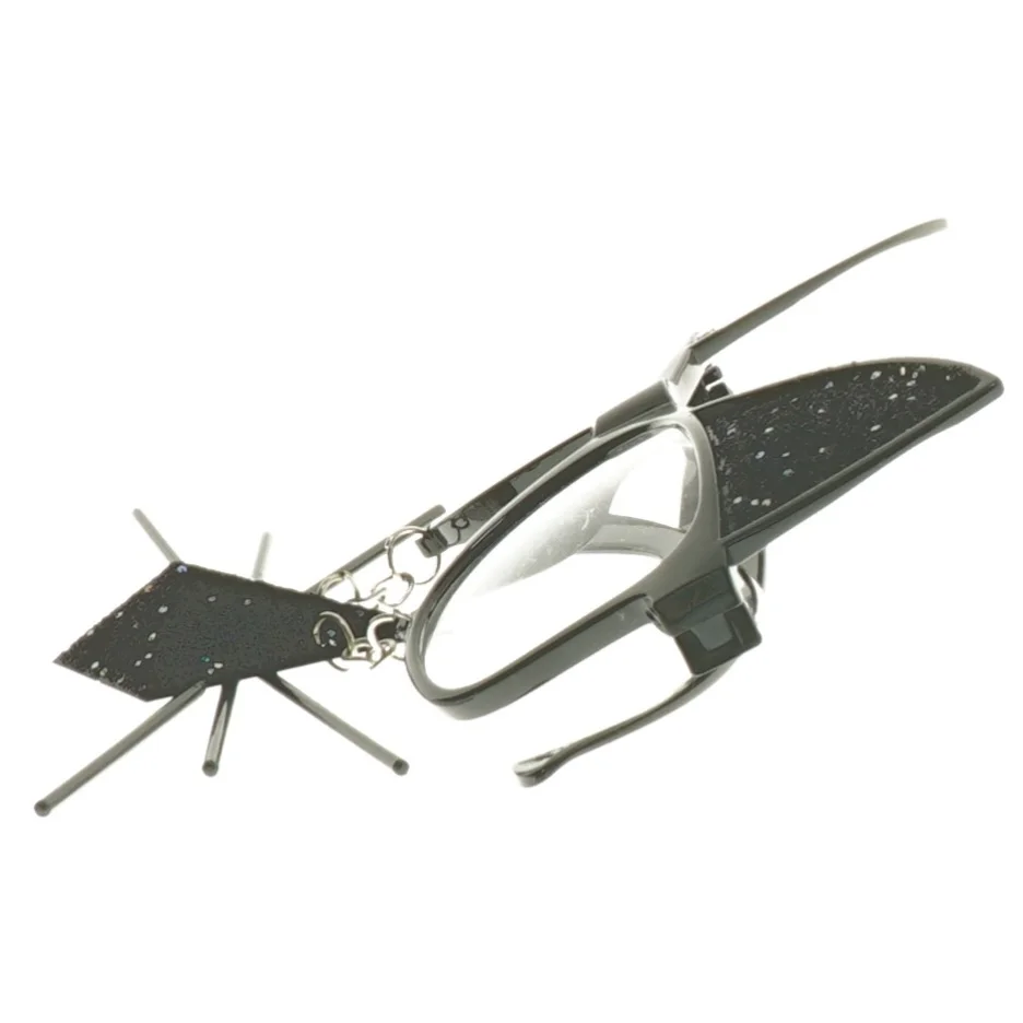 Sjove kattebriller med ører og knurhår (str. 14 cm)