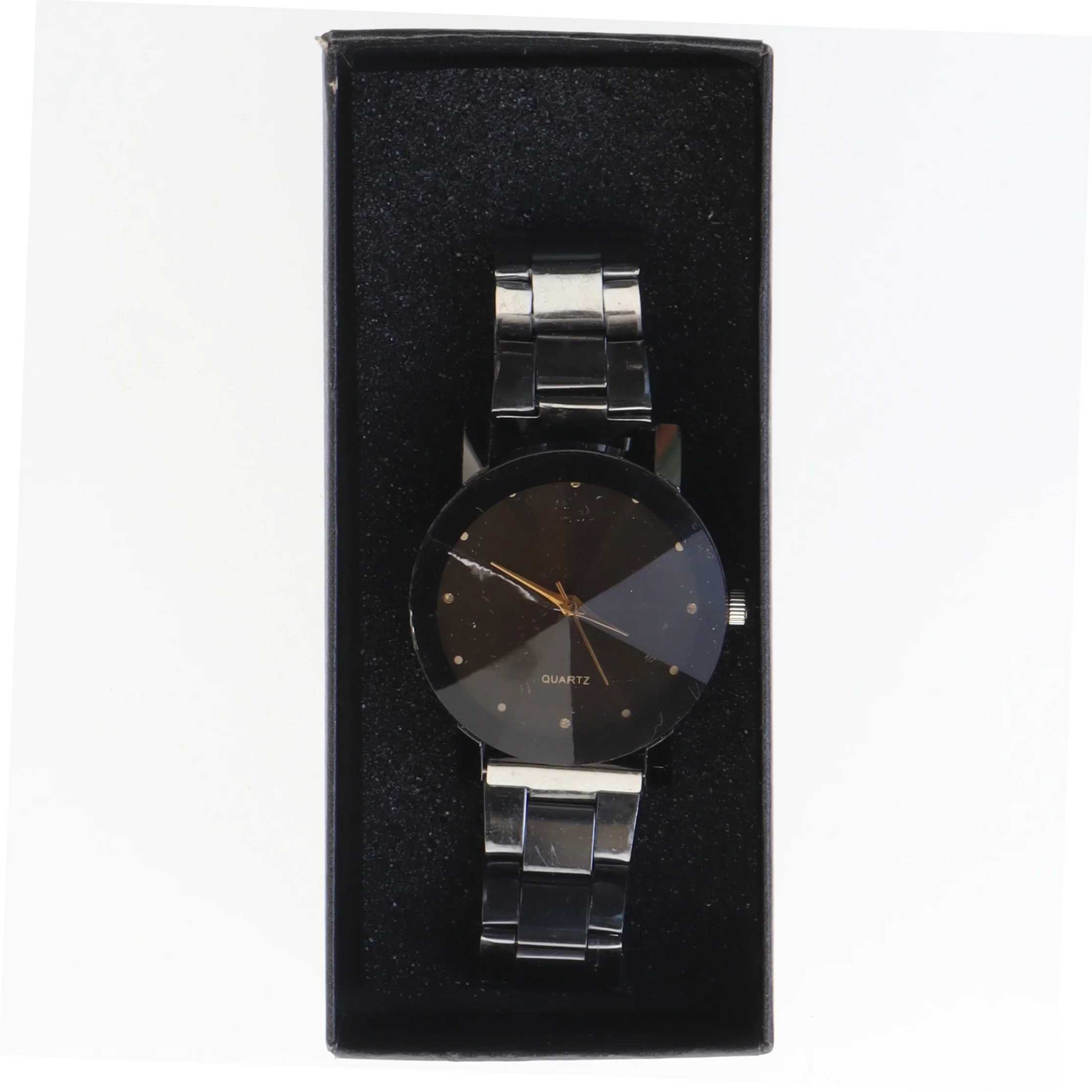 Herreur med metalrem fra Quartz (str. Ø 4 cm)