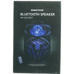 United Bluetooth Højttaler med LED lys fra United (str. 36,8 x 24 x, 19,5 cm)