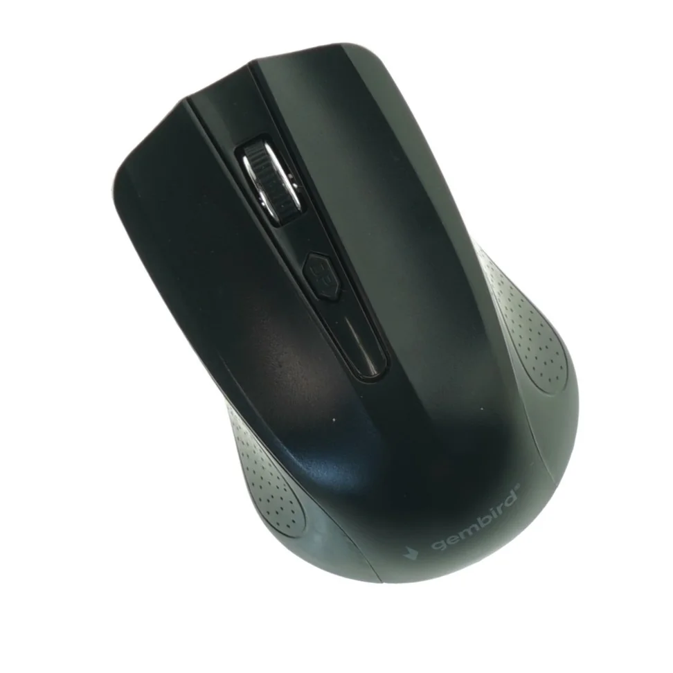 Sort trådløs mus fra Gembird (str. 10x7 cm)