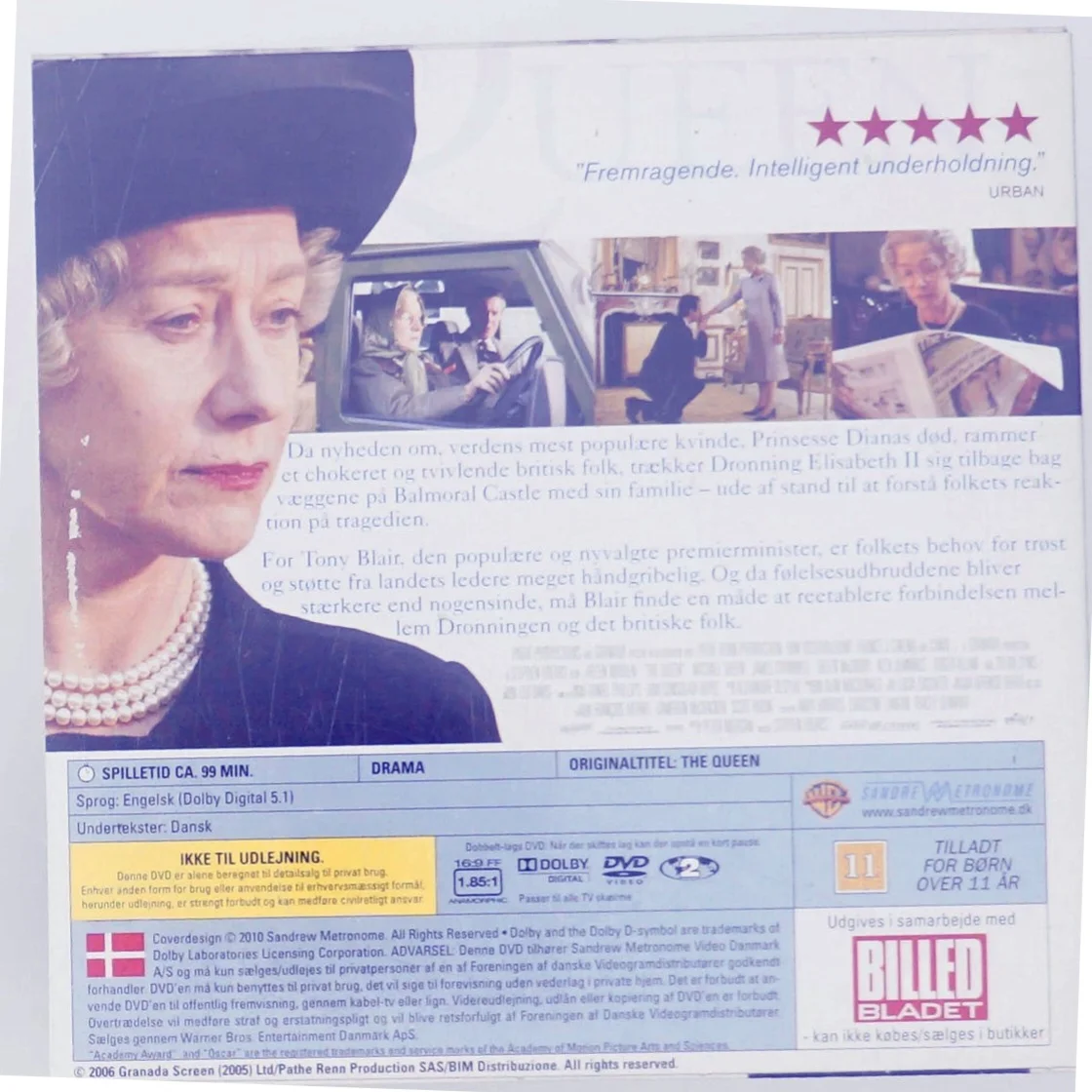 The Queen med Helen Mirren (DVD)