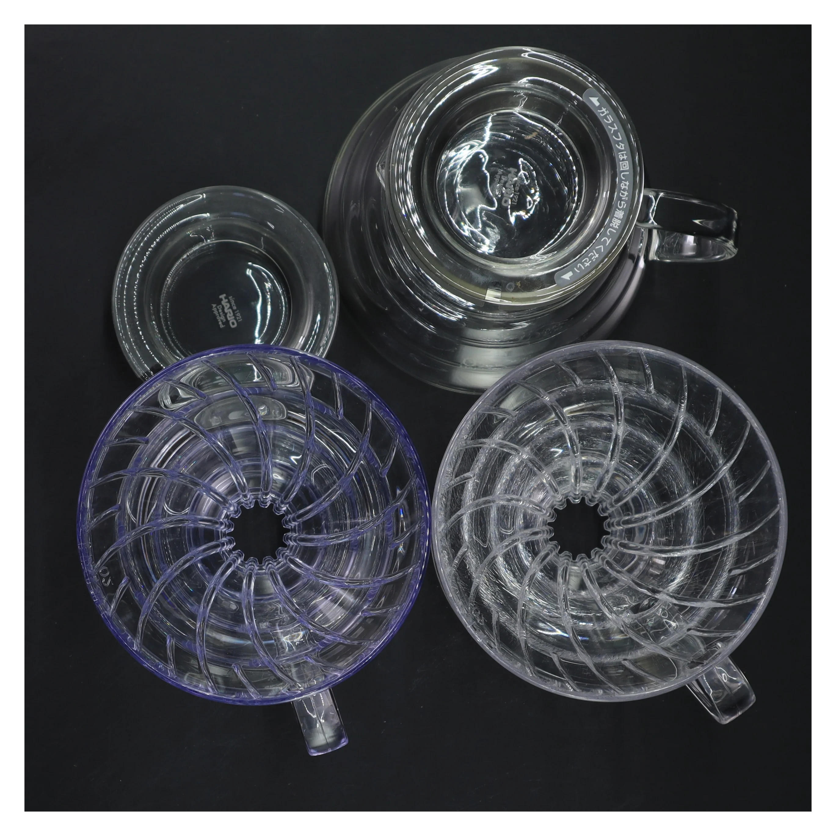 Hario kaffe bryggesæt fra Hario (str. 9,5x Ø11,5 og 14 cm)